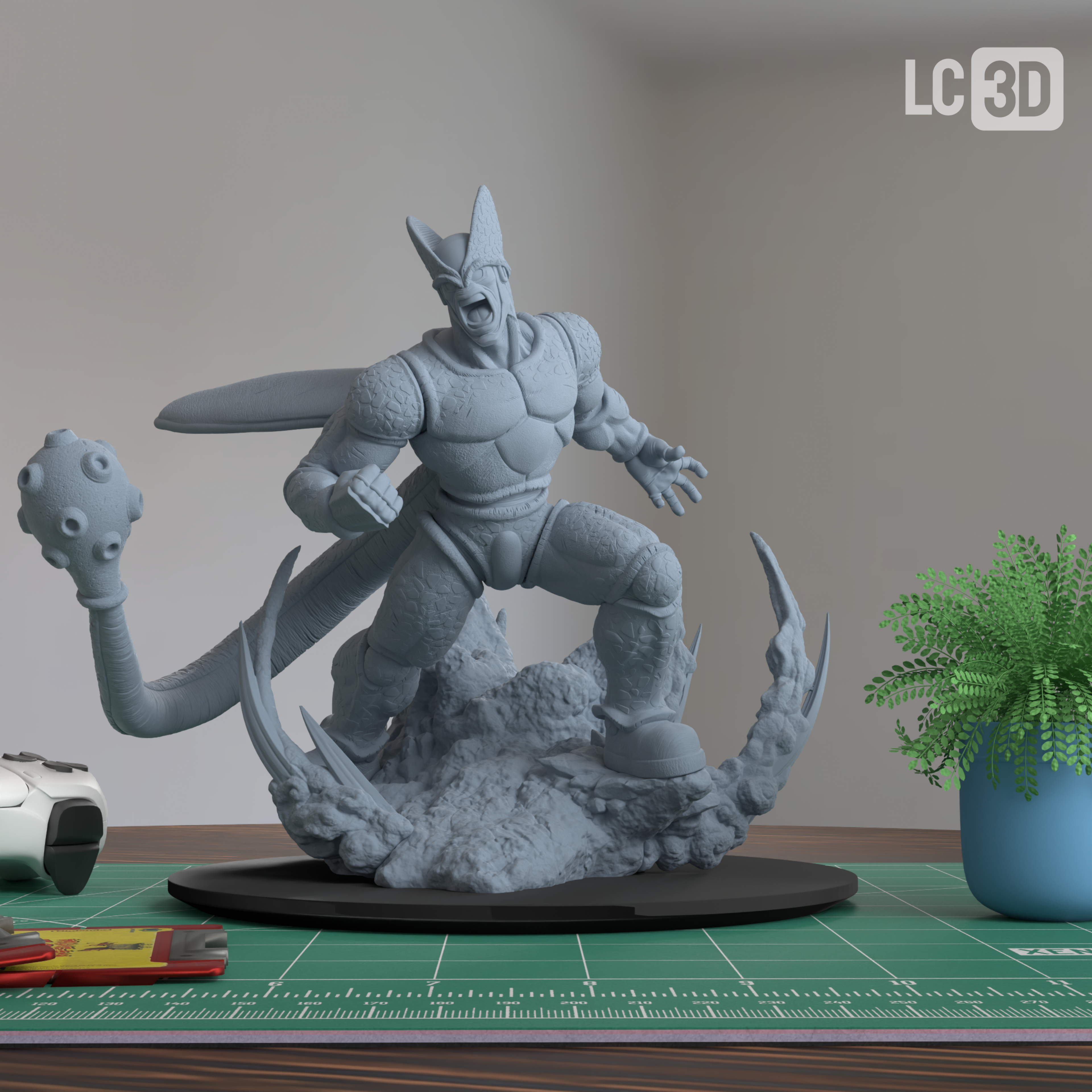 Cell Max Dragon Ball Super Super Hero Figure 3D Printed Resin Model Kit