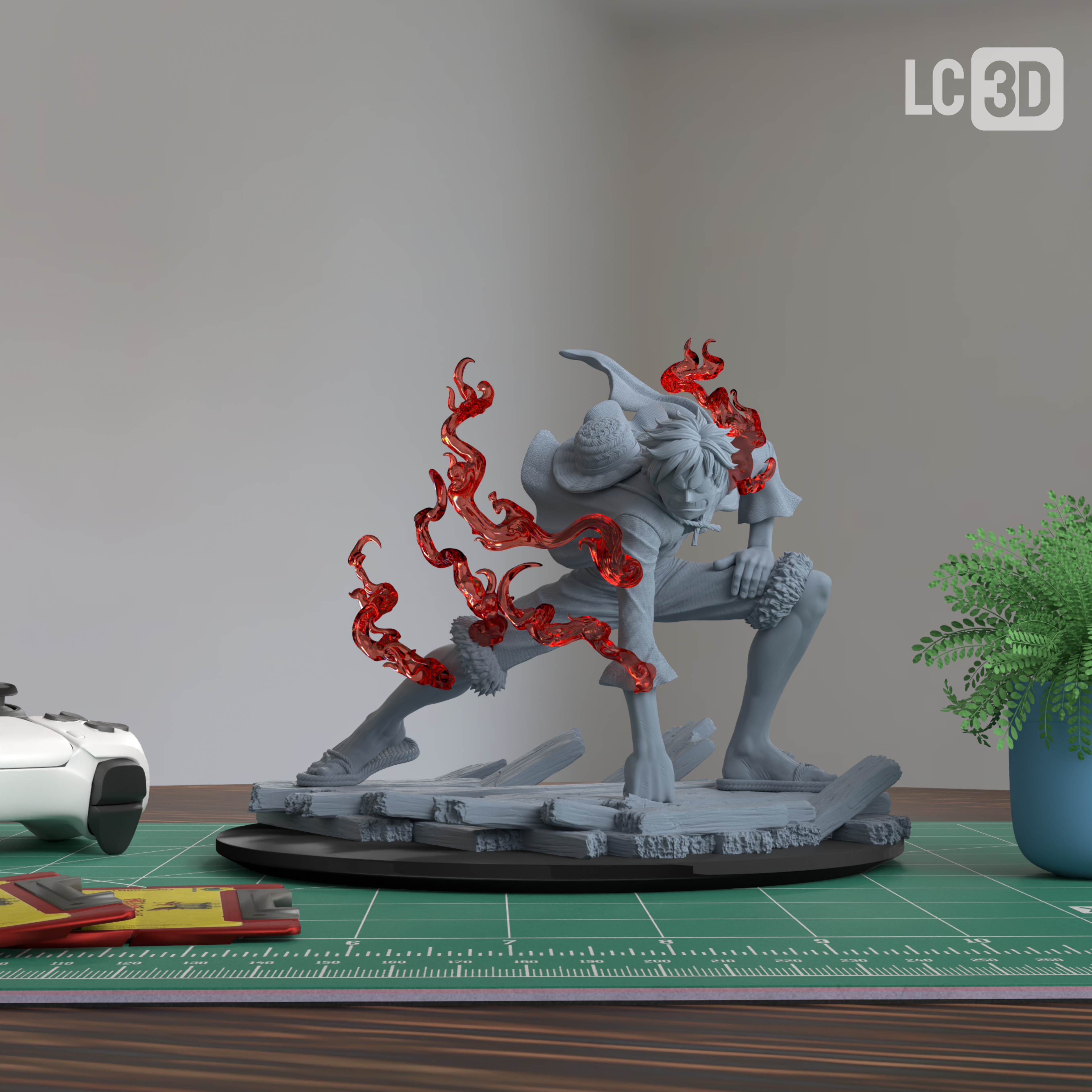 Luffy One Piece Figure 3D Printed Resin Model Kit