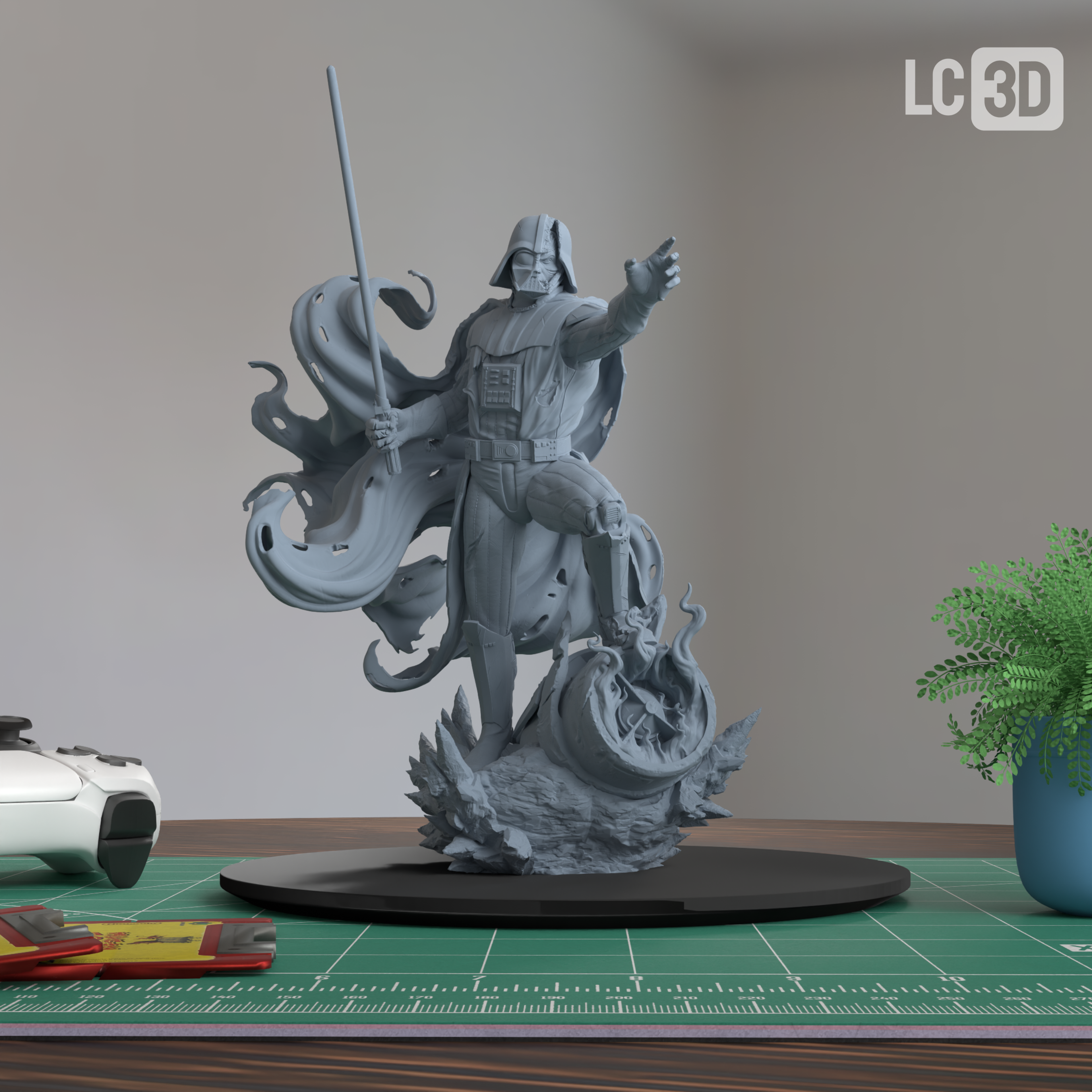 Darth Vader Star Wars Figure 3D Printed Resin Model Kit