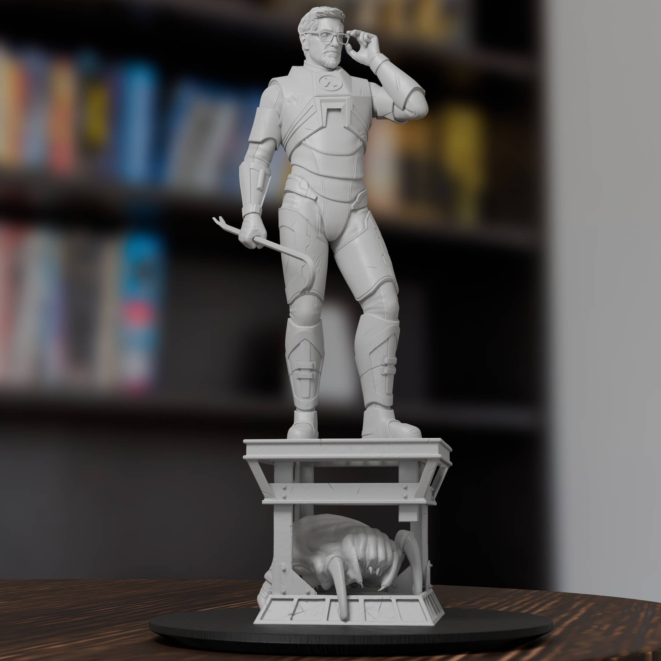 Gordon Freeman Half-Life Figure 3D Printed Resin Model Kit