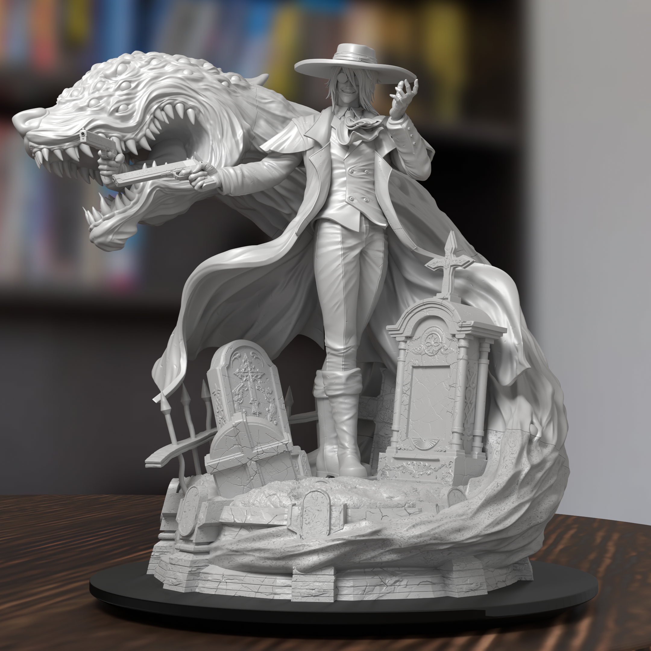 Alucard Helsing Figure 3D Printed Resin Model Kit