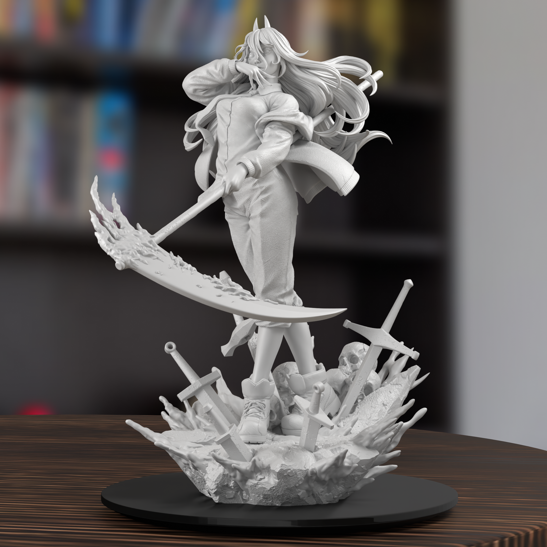 Power Chainsaw Man Figure 3D Printed Resin Model Kit