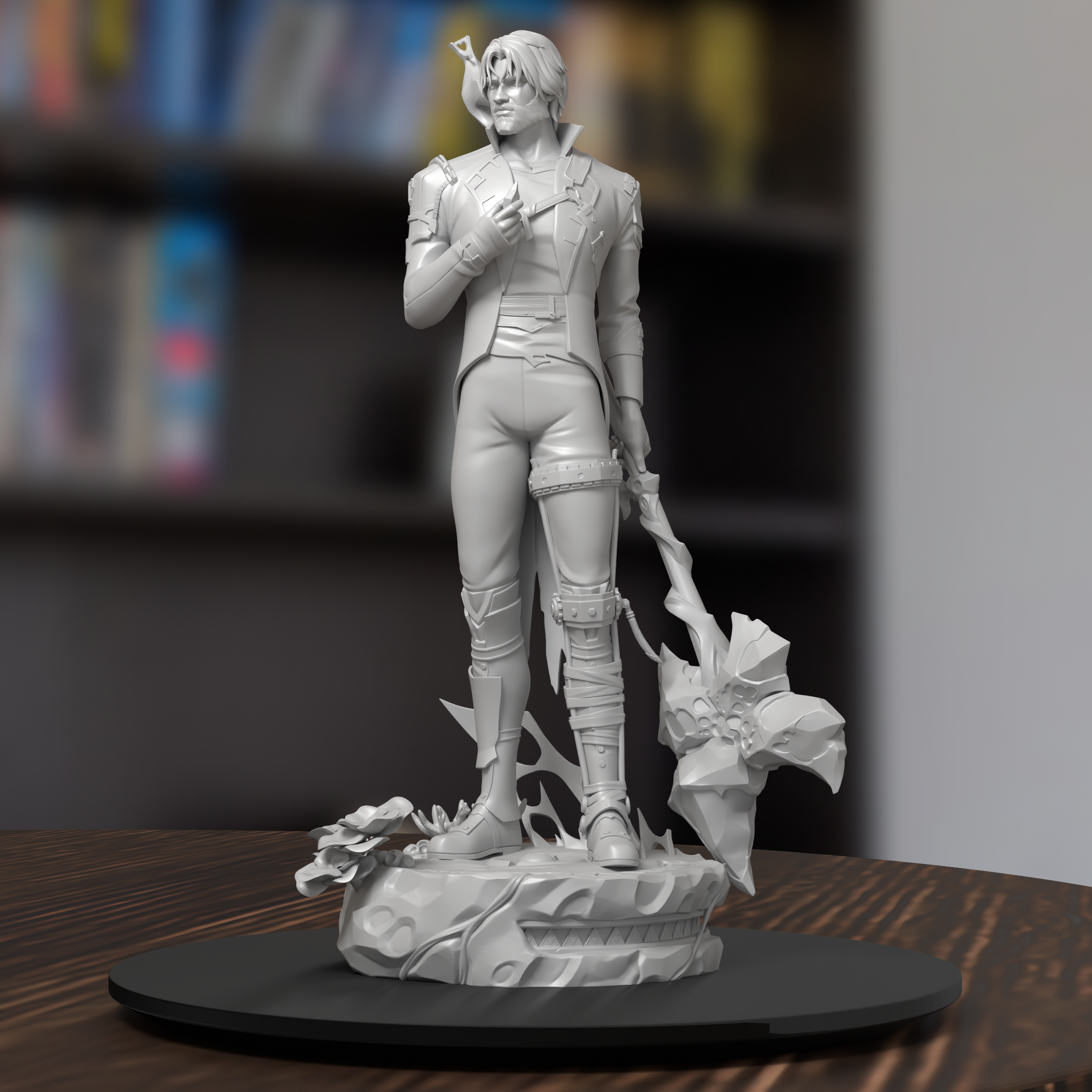 Jayce Arcane Figure 3D Printed Resin Model Kit