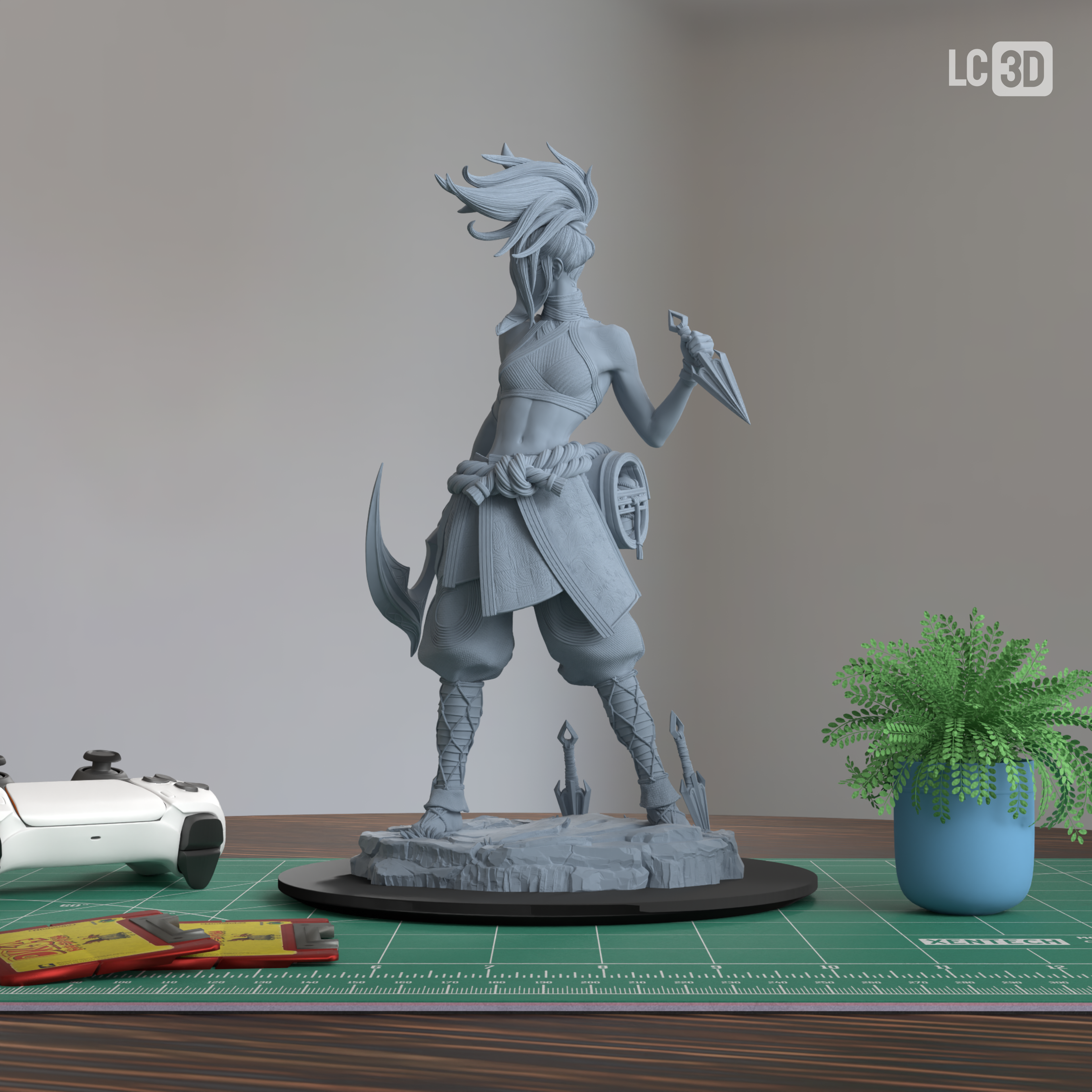 Akali League Of Legends Figure 3D Printed Resin Model Kit
