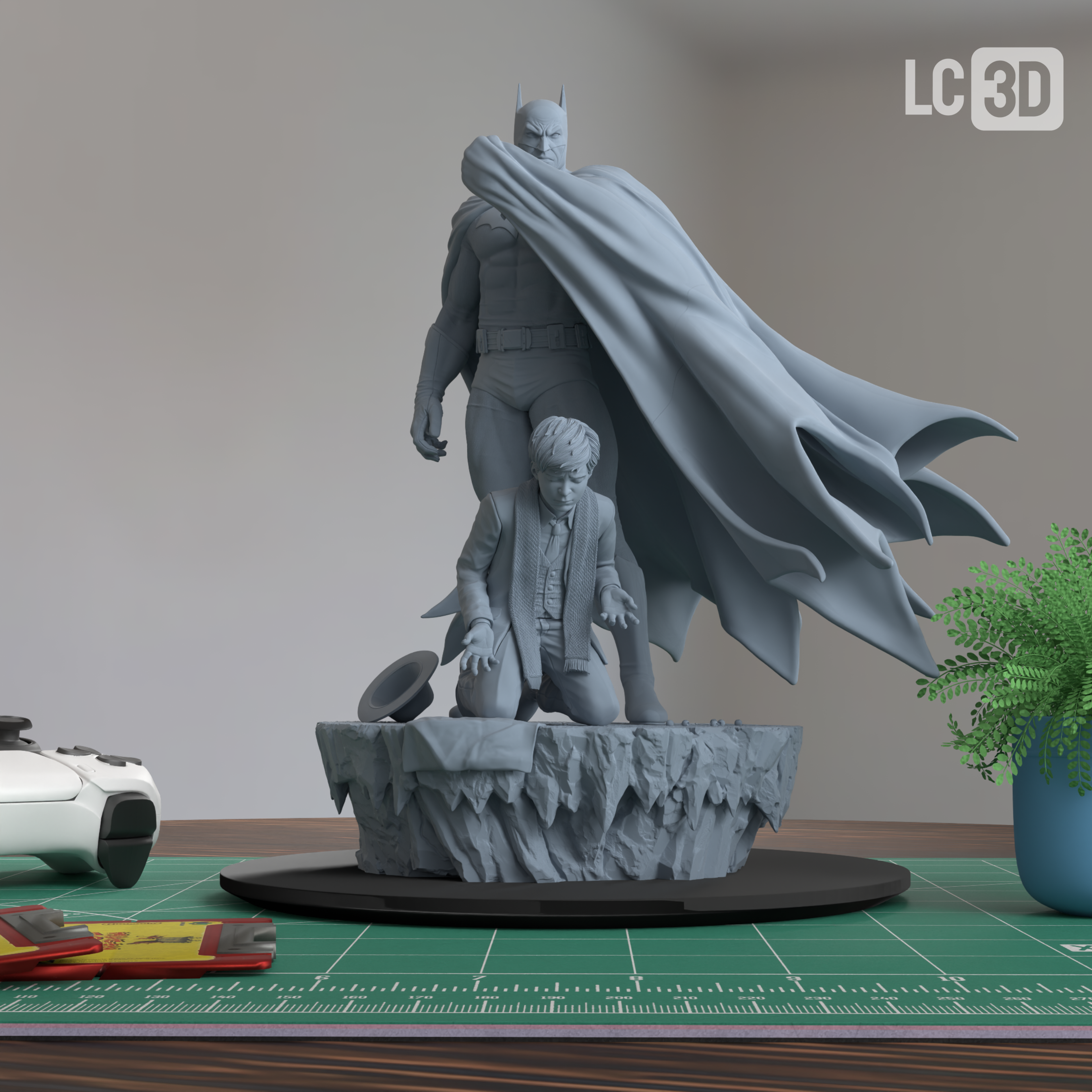 Batman The Dark Knight Figure 3D Printed Resin Model Kit