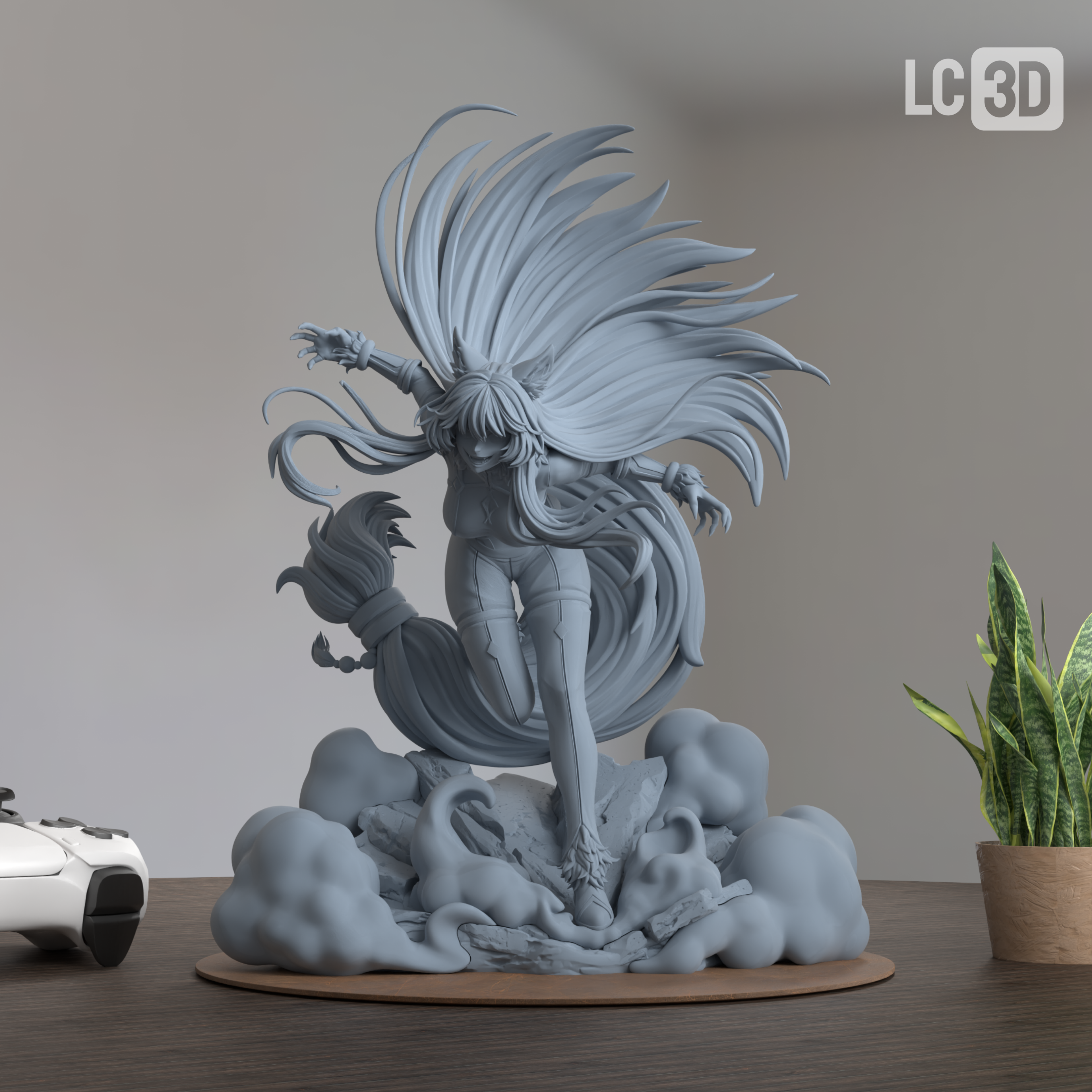 Delta The Eminence In Shadow Figure 3D Printed Resin Model Kit