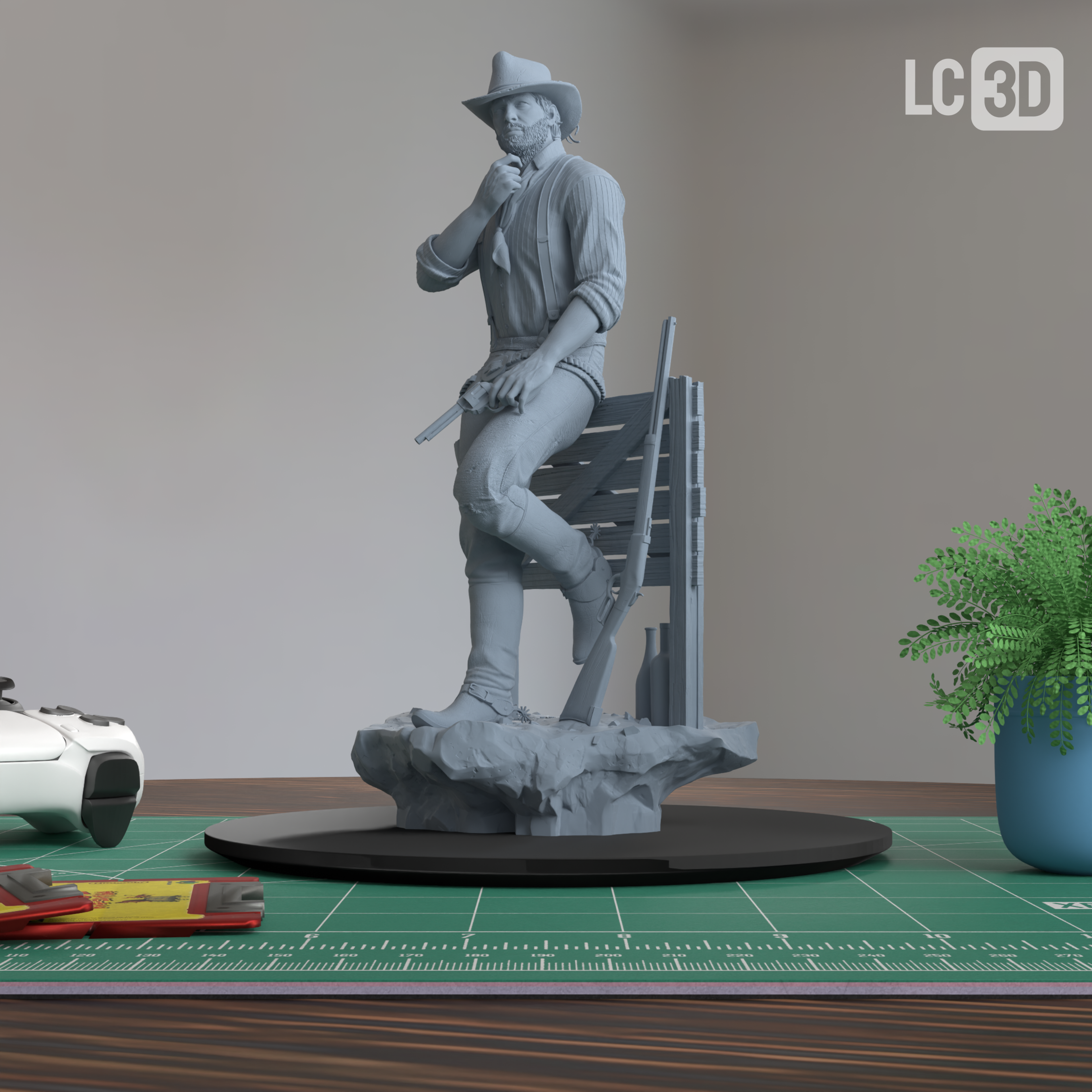 Arthur Morgan Red Dead Redemption 2 Figure 3D Printed Resin Model Kit