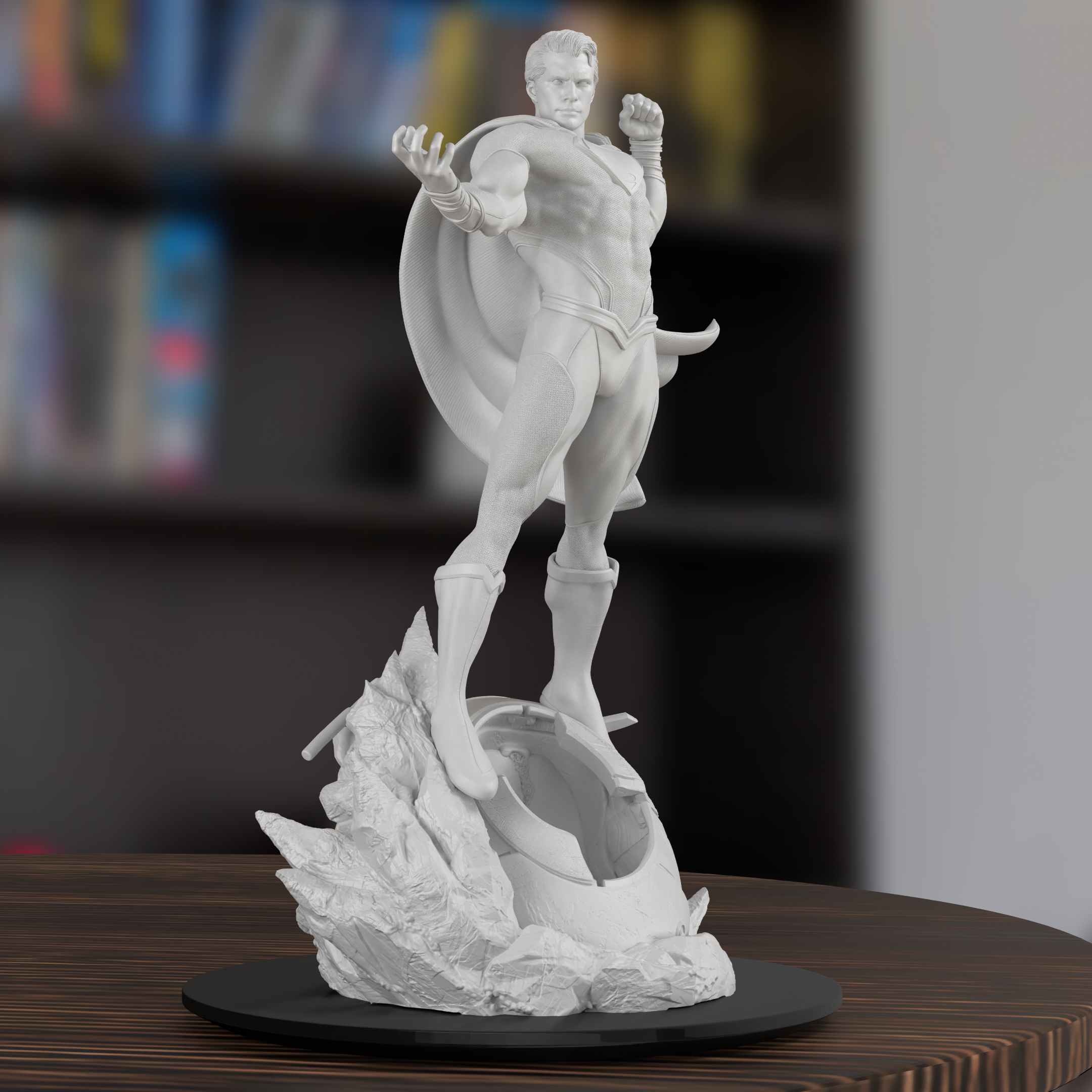 Superman Justice League Figure 3D-Printed Resin Model Kit