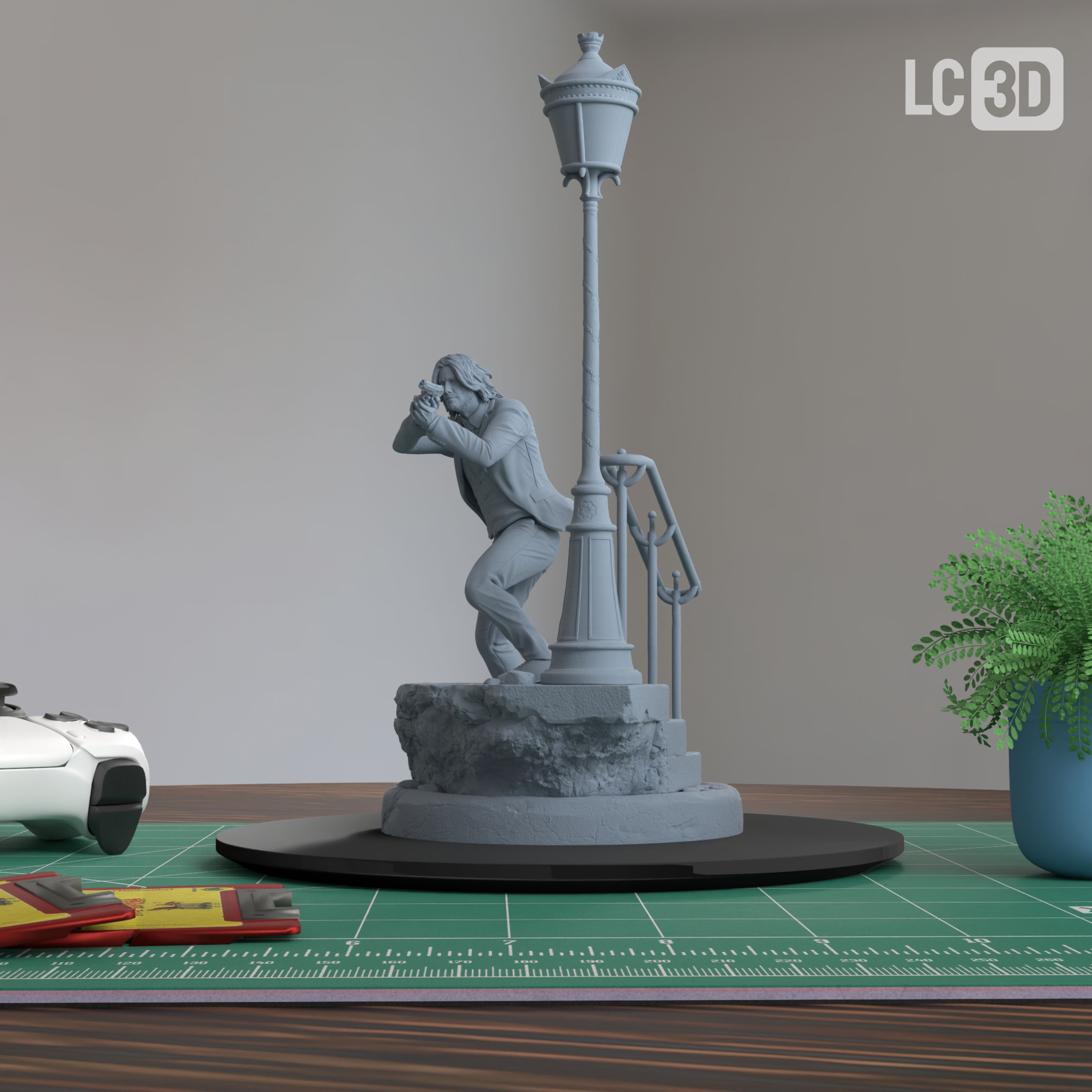 John Wick Action Figure 3D Printed Resin Model Kit