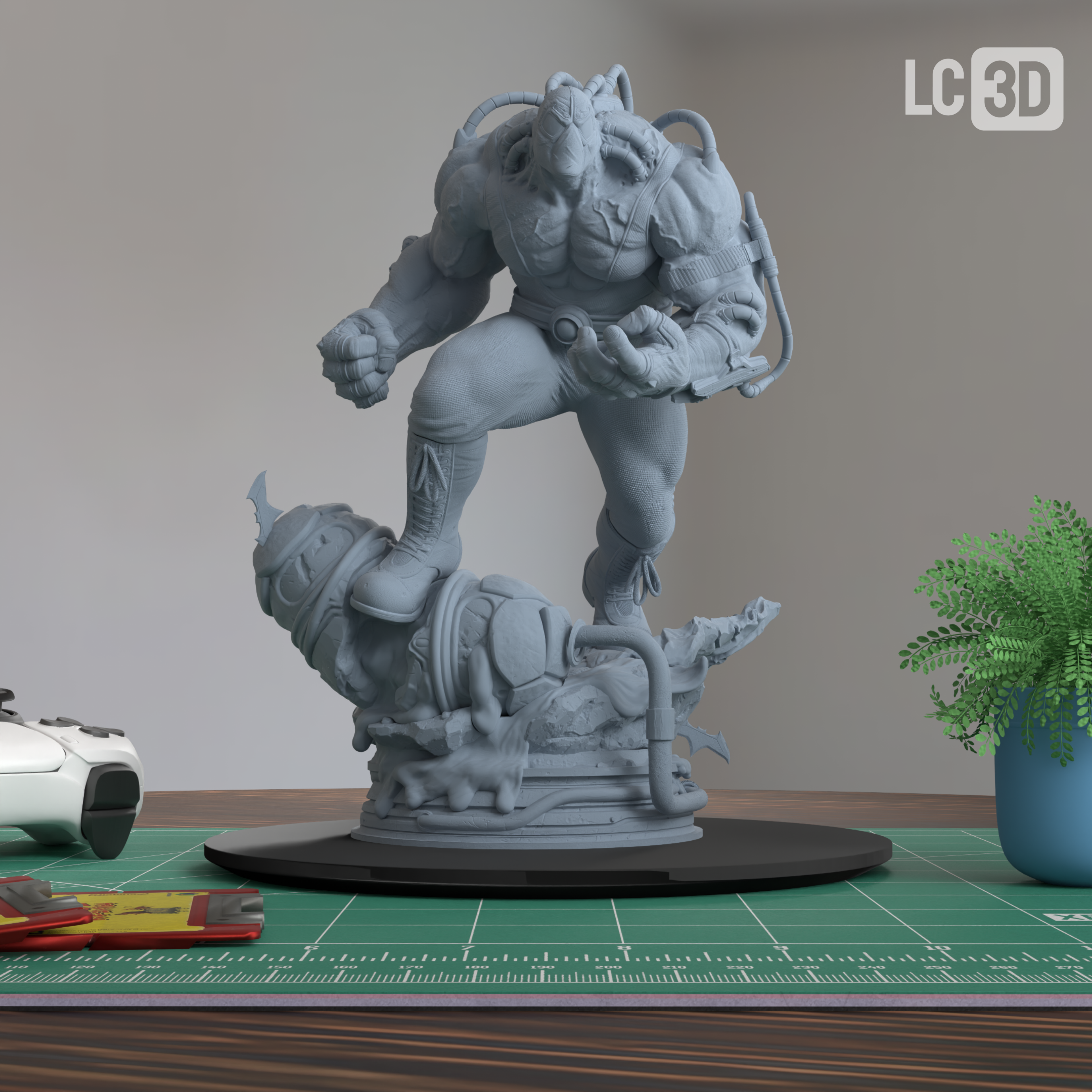 Bane DC Figure 3D Printed Resin Model Kit