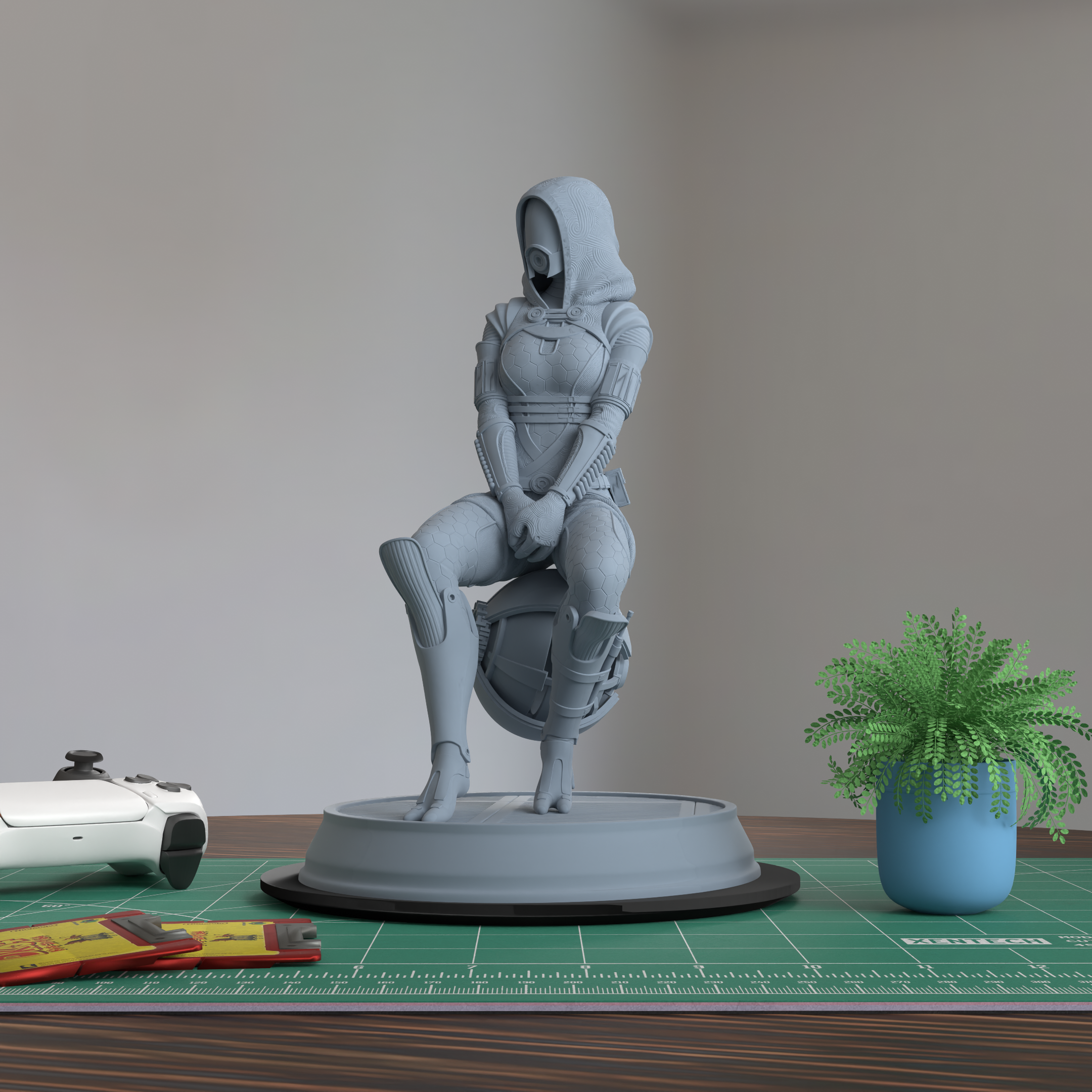 Tali Zorah Mass Effect Figure 3D Printed Resin Model Kit