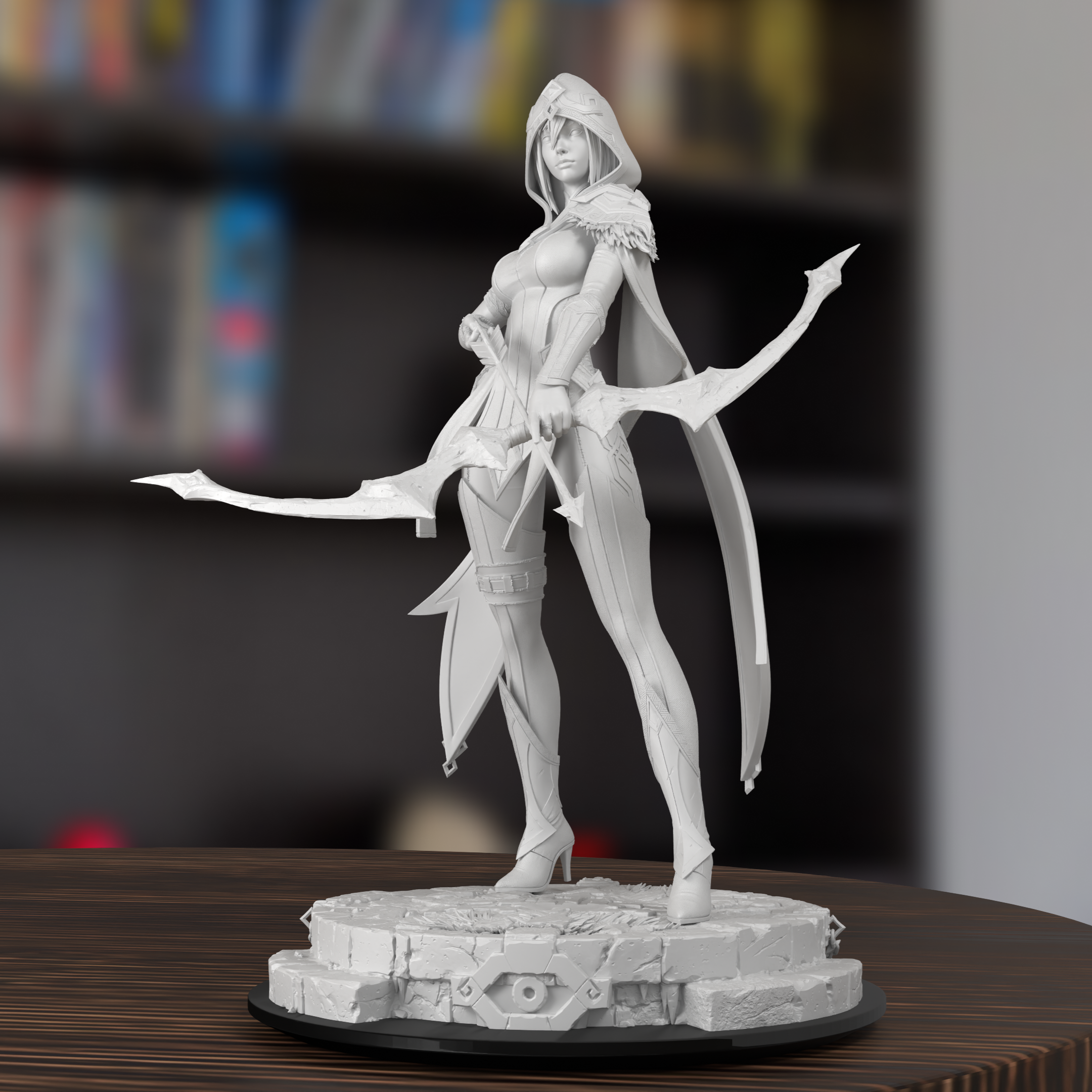 Ashe League Of Legends Figure 3D Printed Resin Model Kit