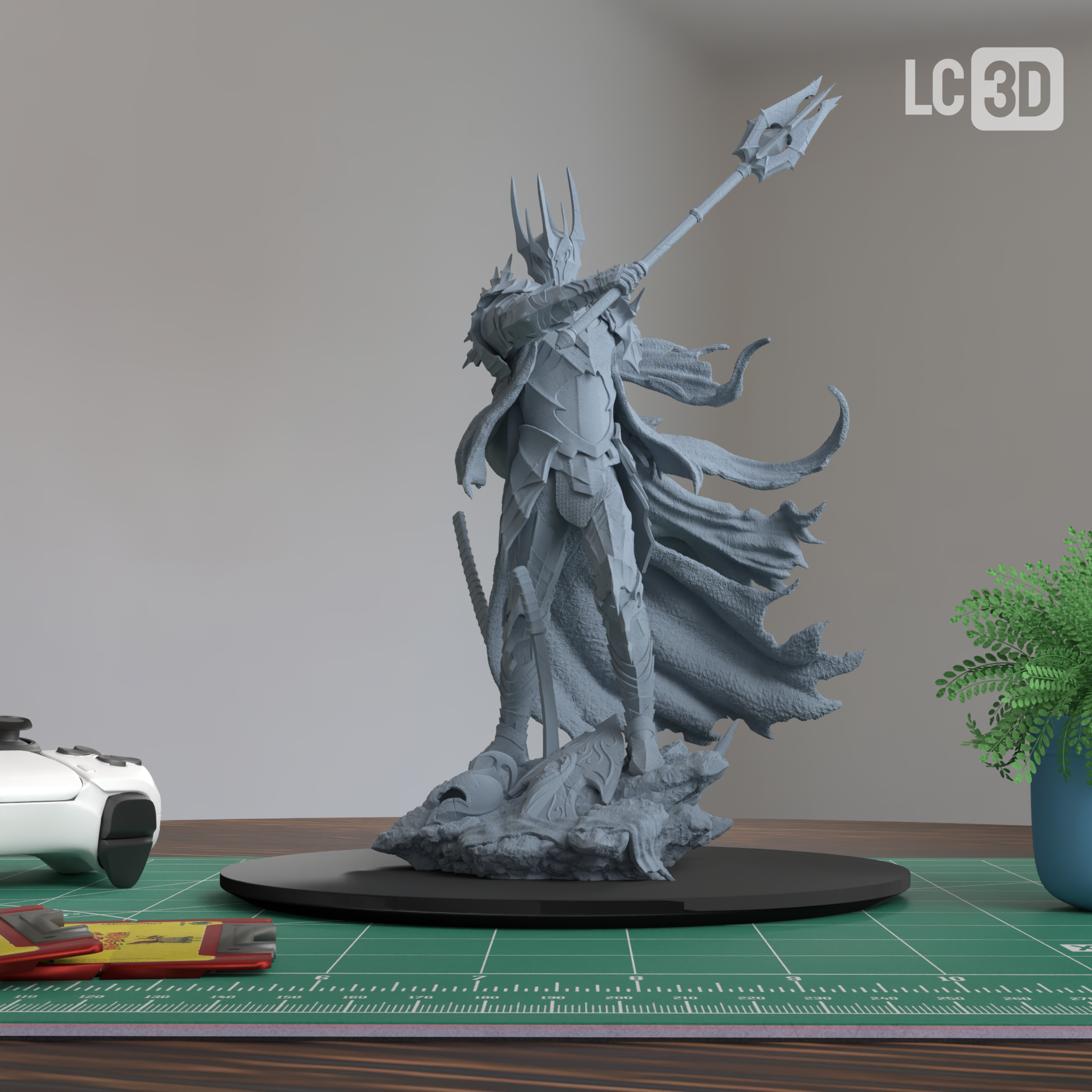 Sauron The Lord of the Rings Figure 3D Printed Resin Model Kit