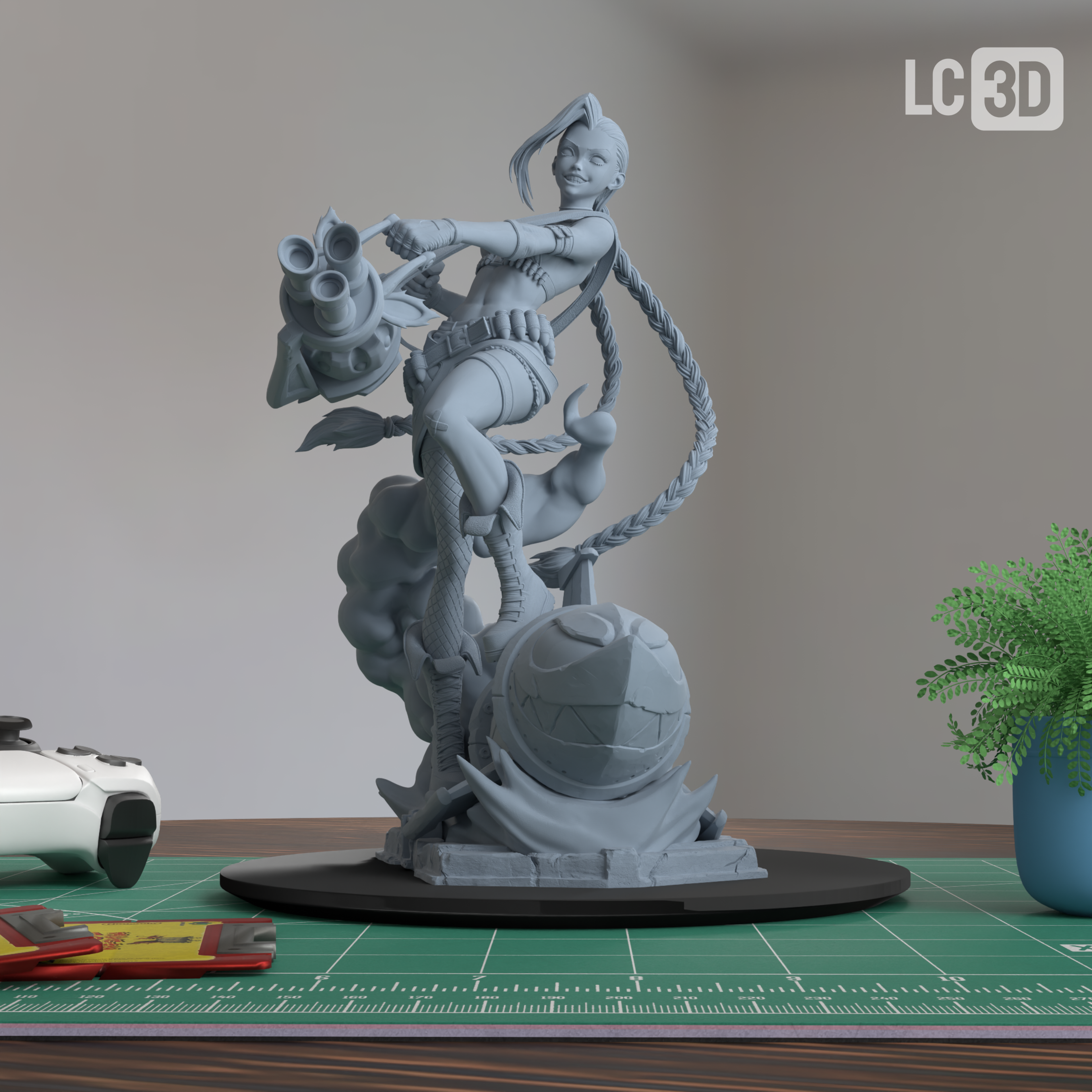 Jinx Arcane Action Figure 3D Printed Resin Model Kit