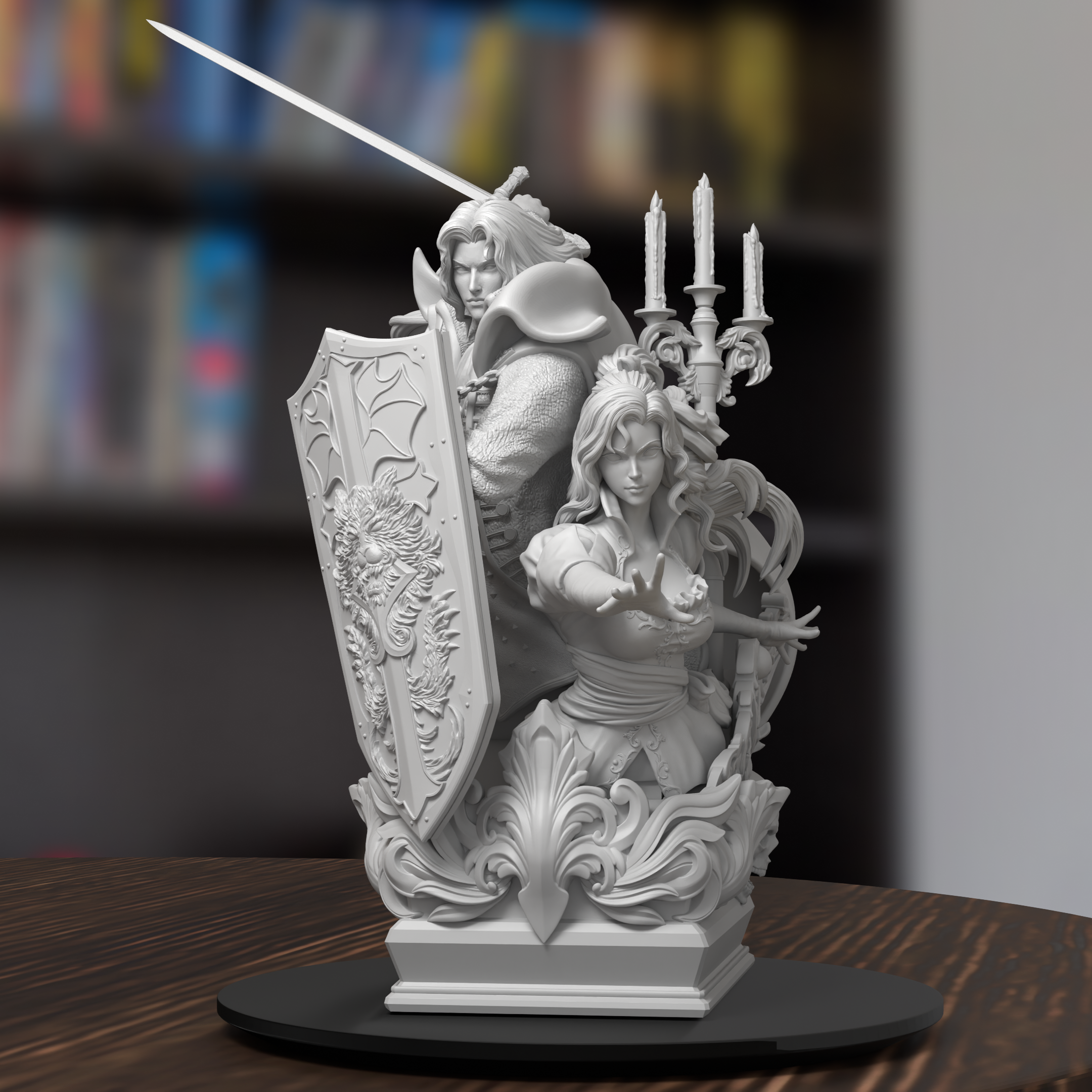 Alucard & Maria Castlevania Figure 3D Printed Resin Model Kit