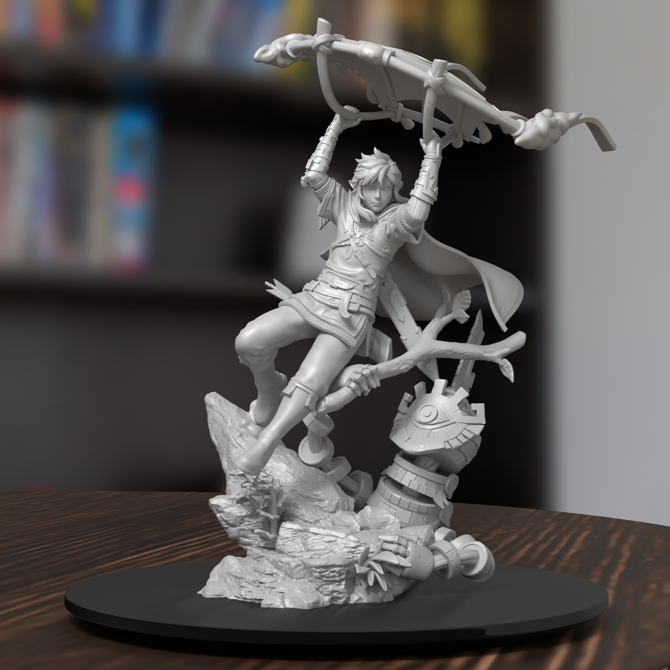 Link Tears Of The Kingdom Figure 3D Printed Resin Model Kit