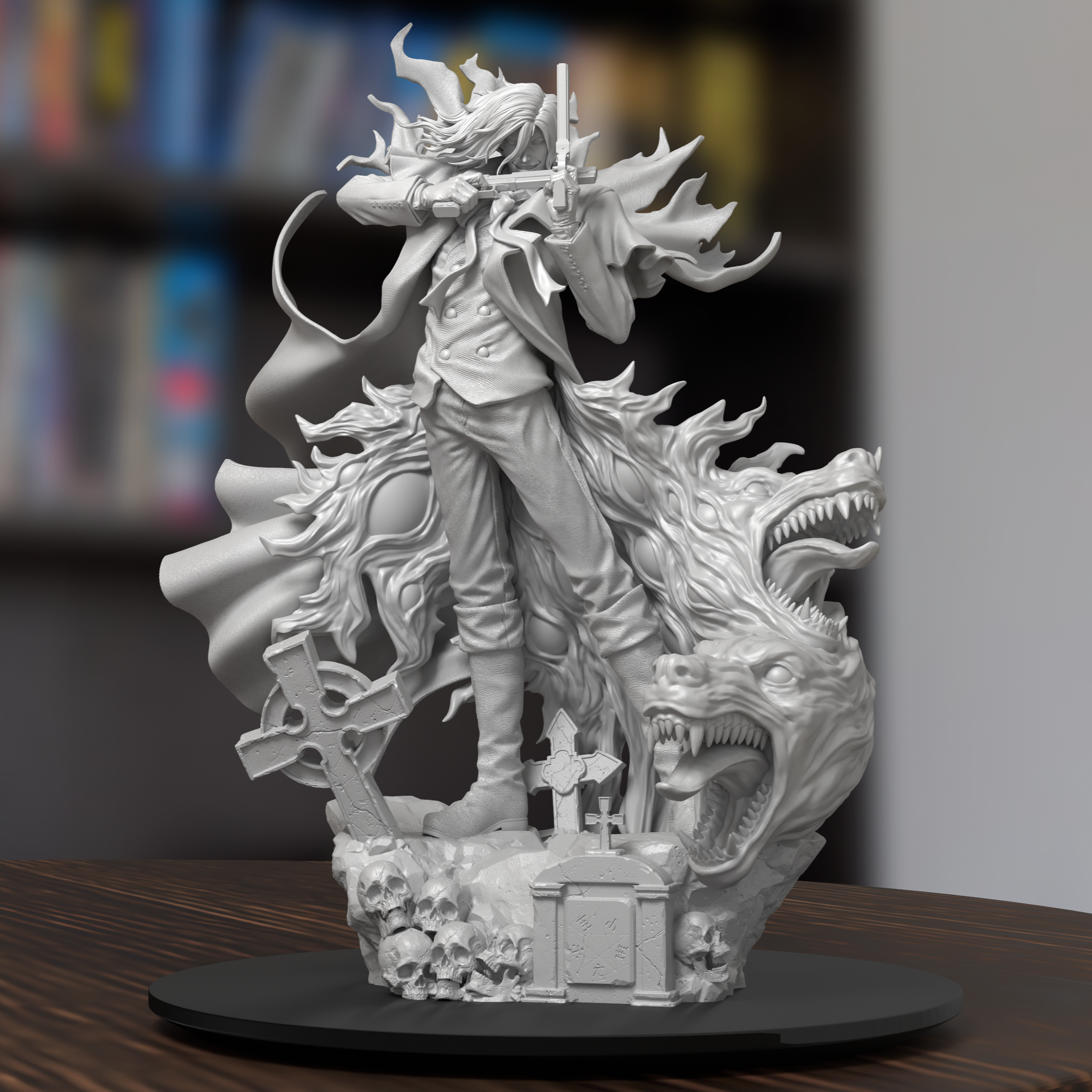 Alucard Hellsing Figure 3D Printed Resin Model Kit