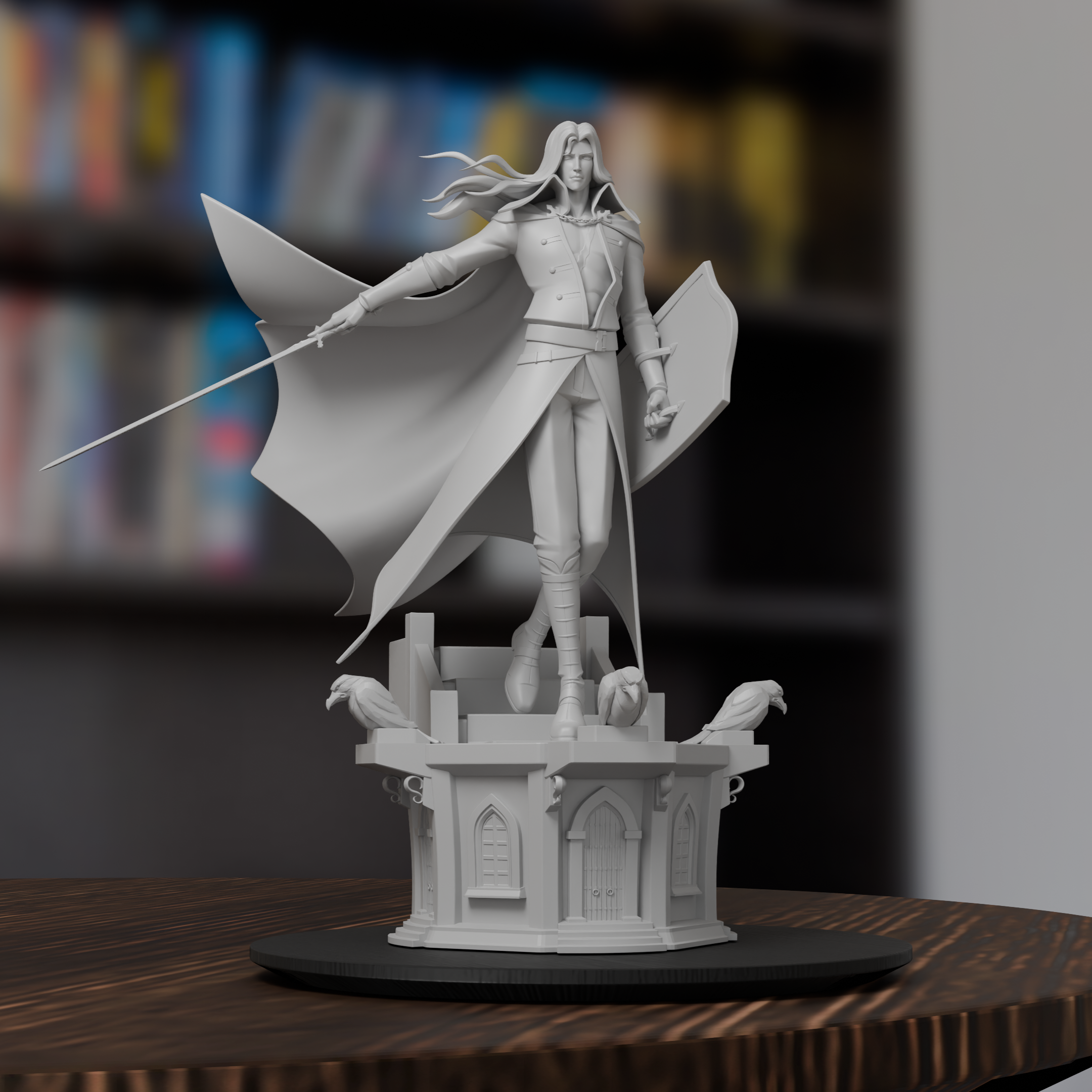 Alucard Castlevania Figure 3D Printed Resin Model Kit