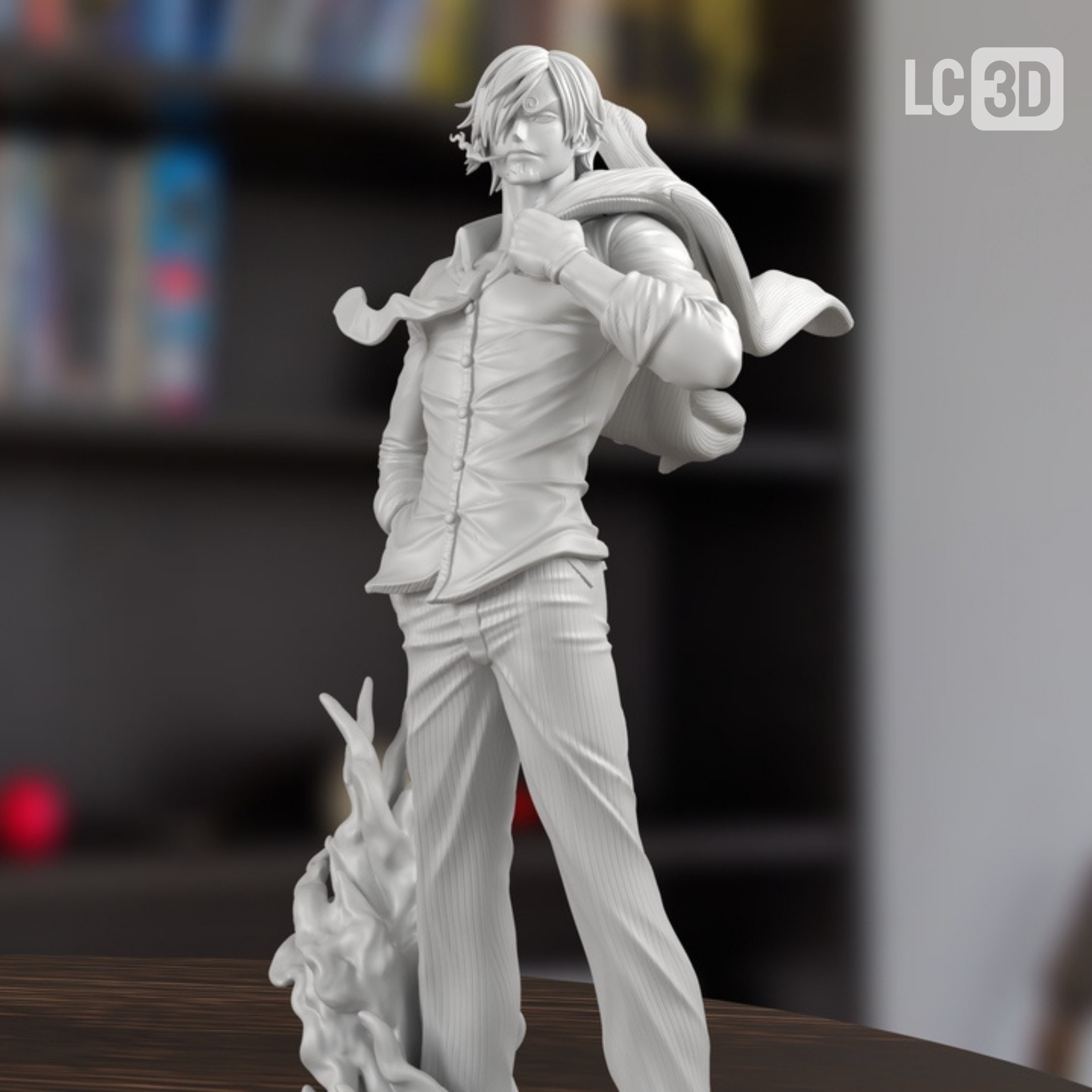 Sanji One Piece Figure 3D Printed Resin Model Kit