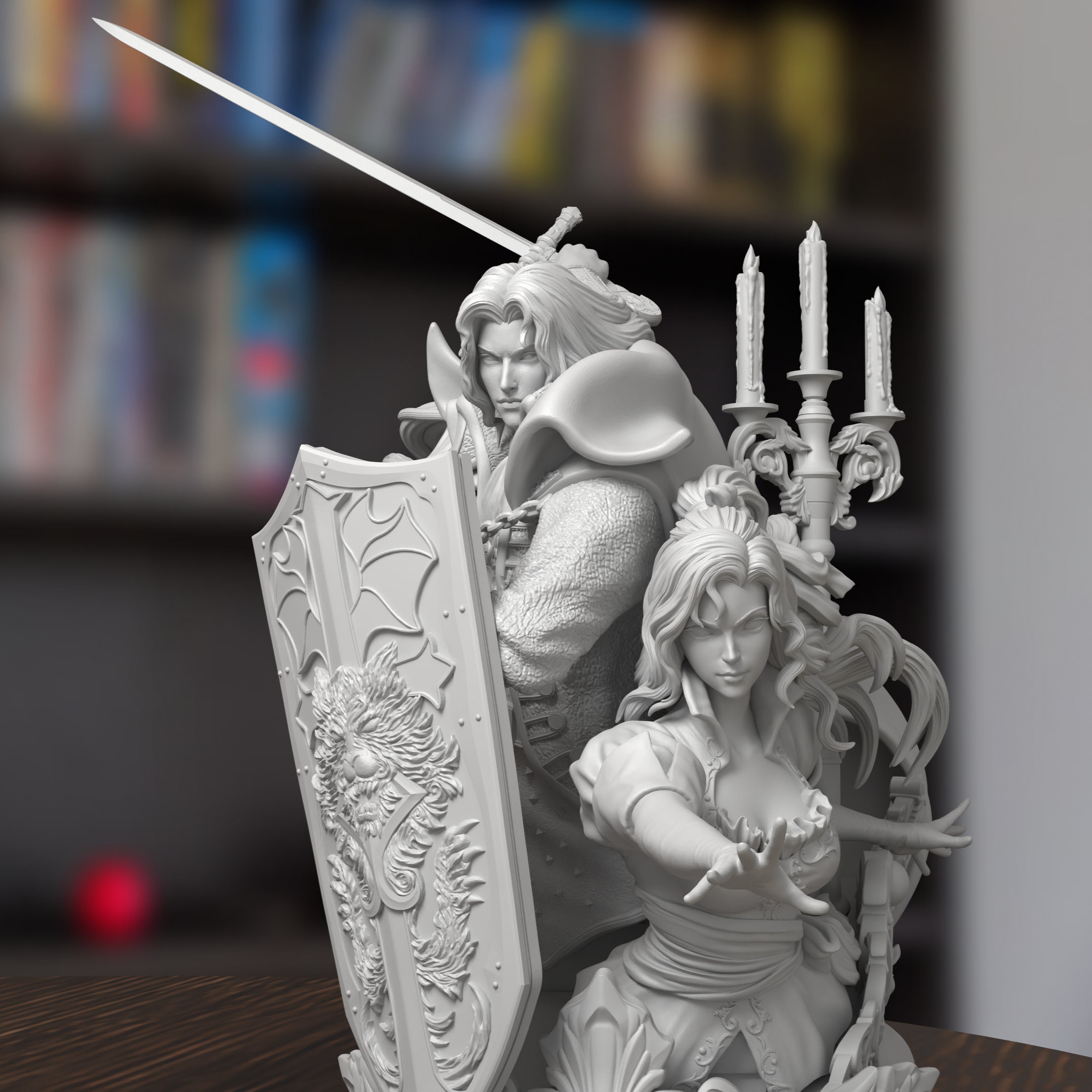 Alucard & Maria Castlevania Figure 3D Printed Resin Model Kit