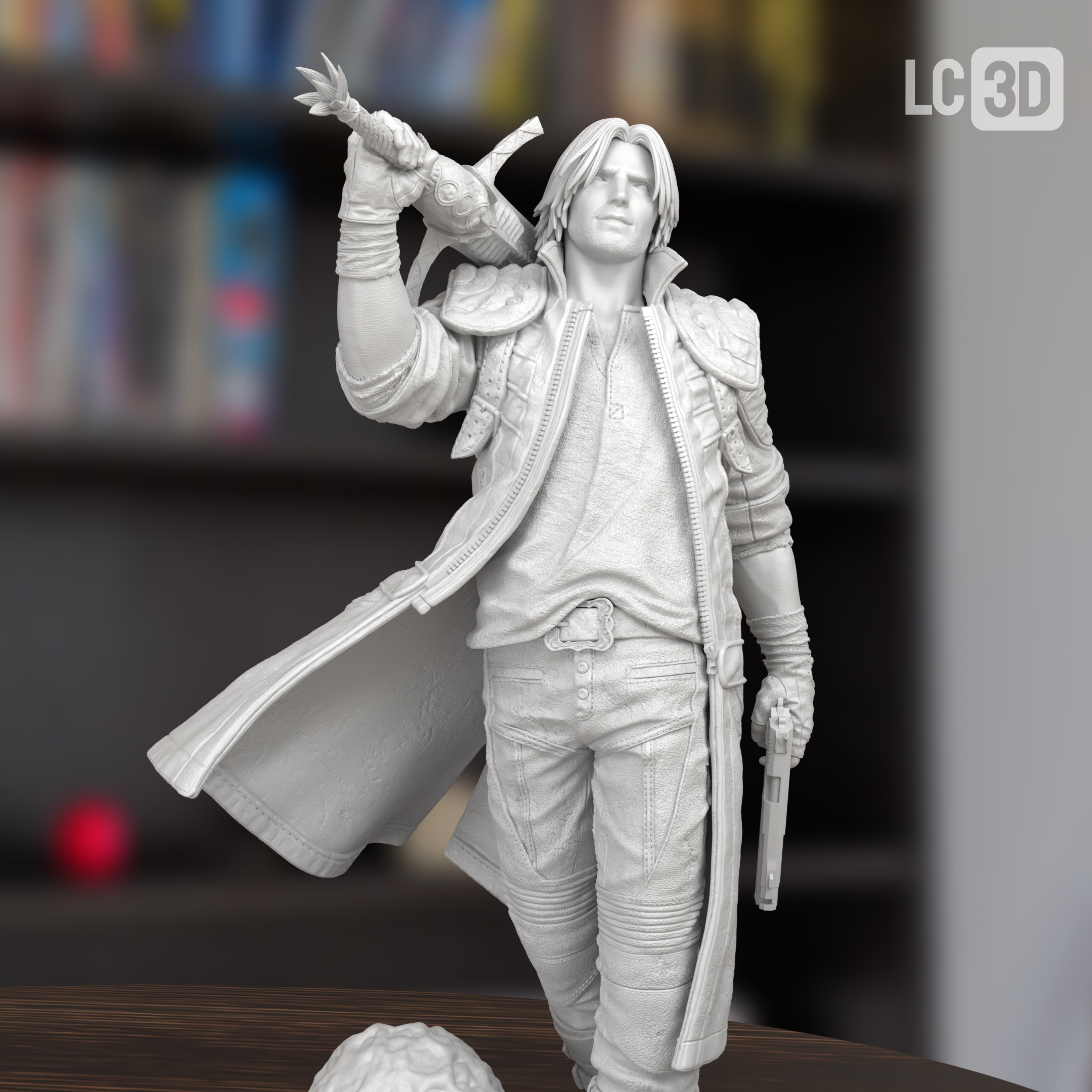 Dante Devil May Cry Figure 3D Printed Resin Model Kit
