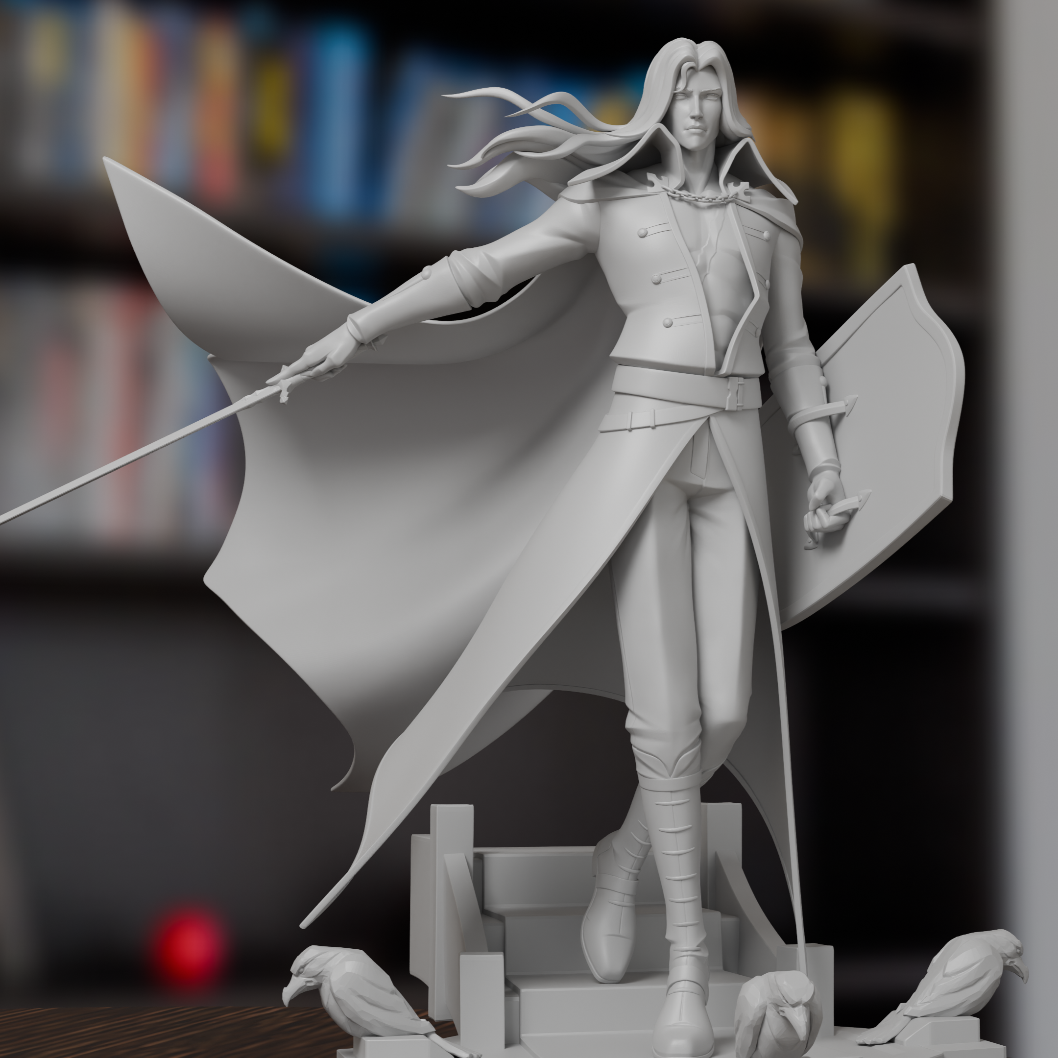 Alucard Castlevania Figure 3D Printed Resin Model Kit
