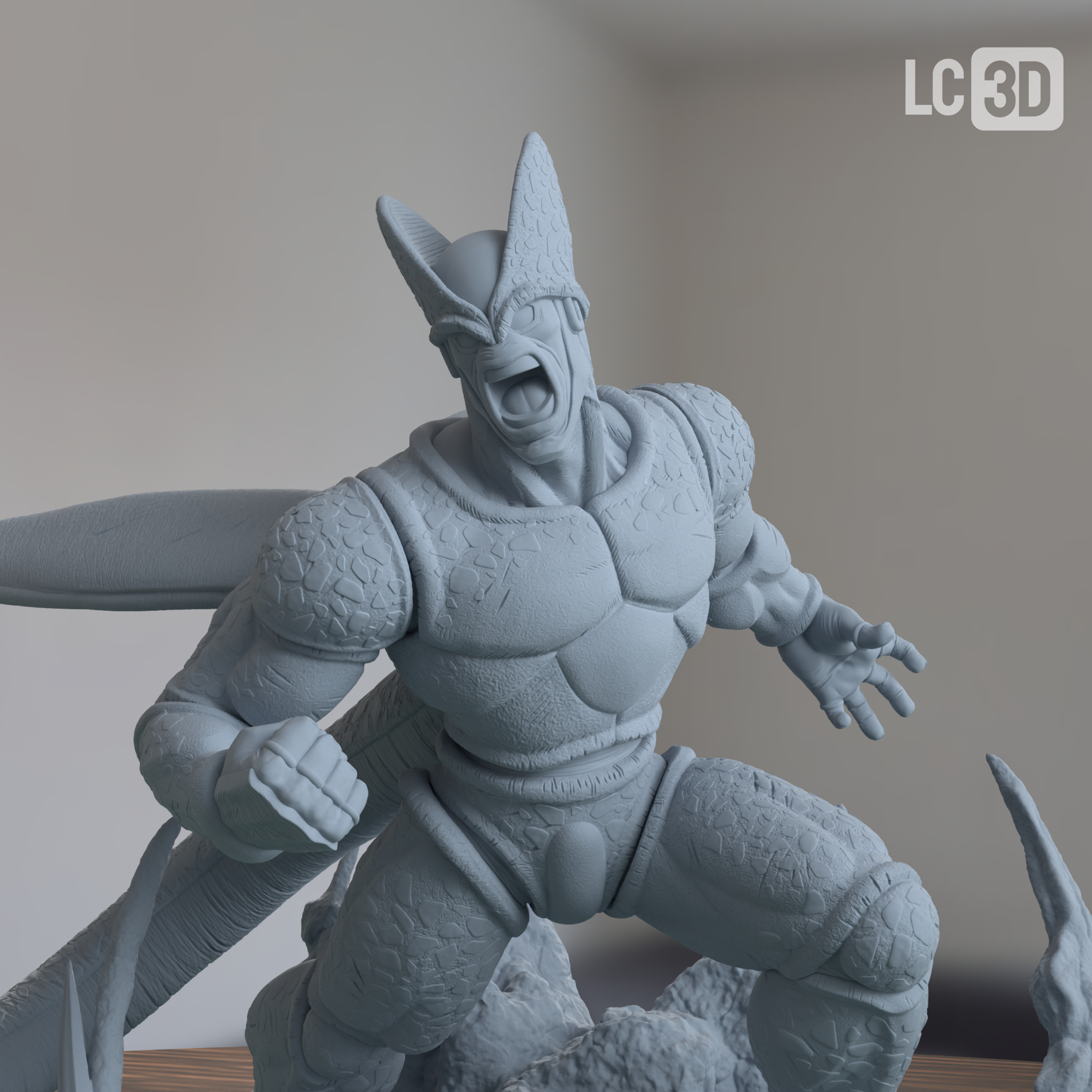 Cell Max Dragon Ball Super Super Hero Figure 3D Printed Resin Model Kit