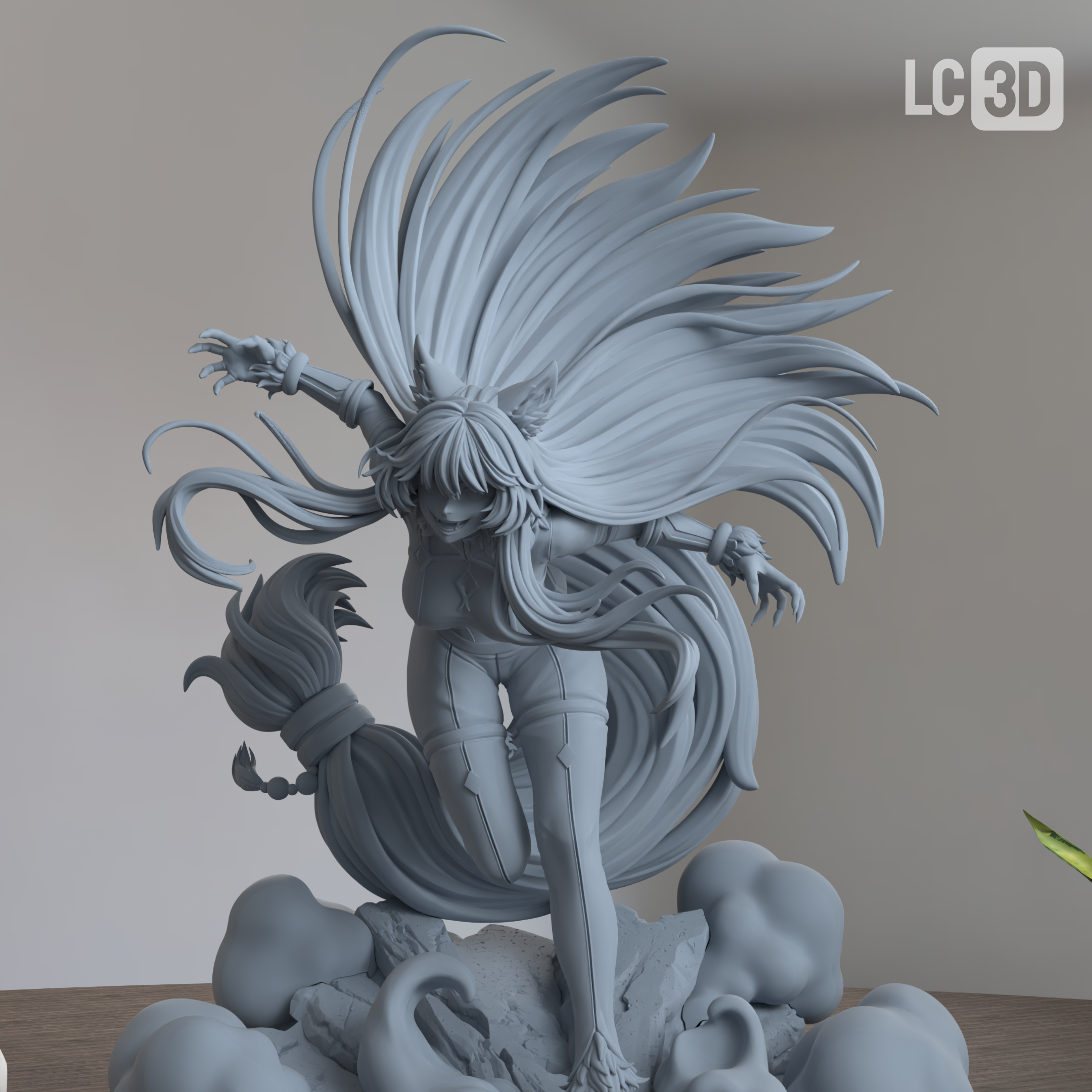 Delta The Eminence In Shadow Figure 3D Printed Resin Model Kit