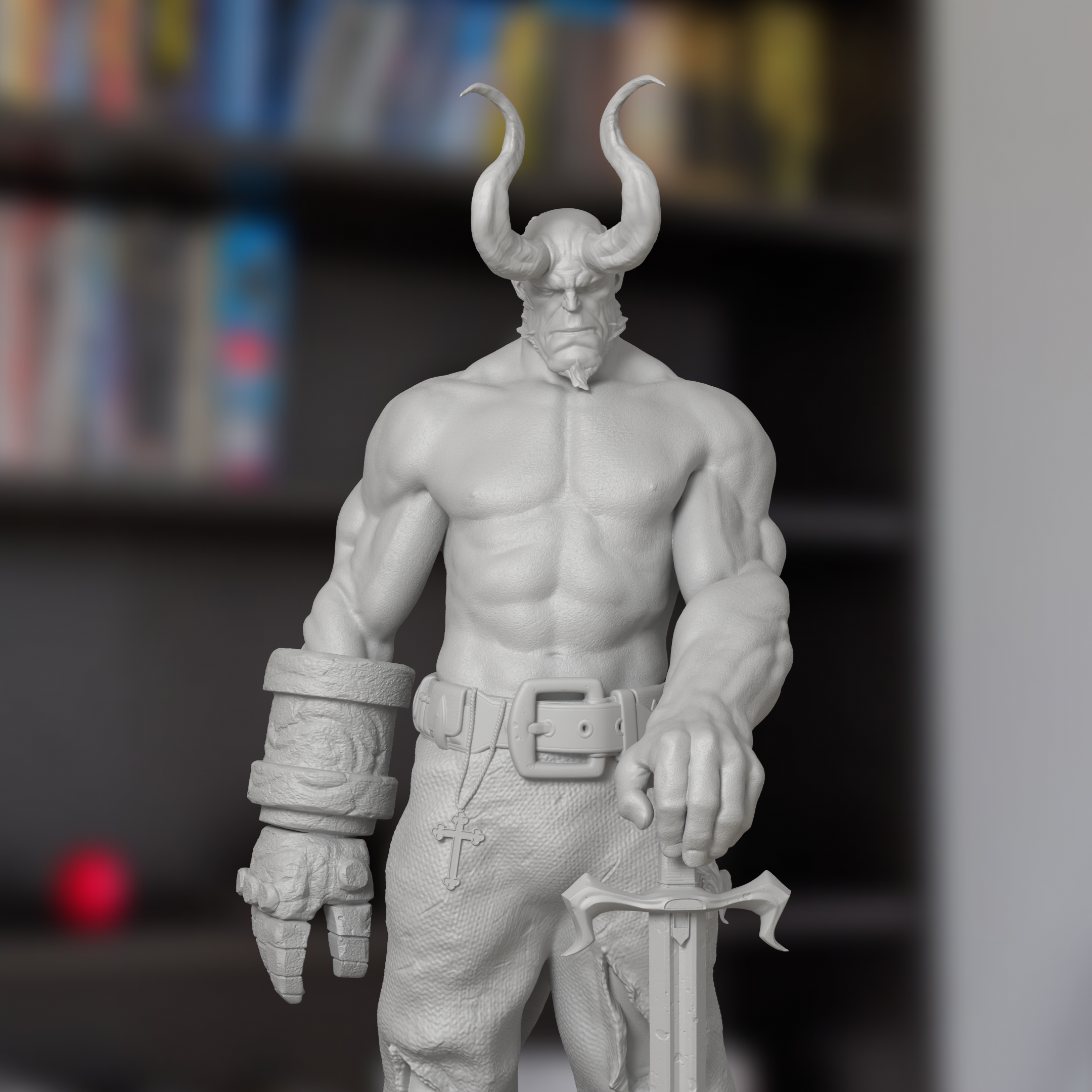 Hellboy Marvel Figure 3D Printed Resin Model Kit