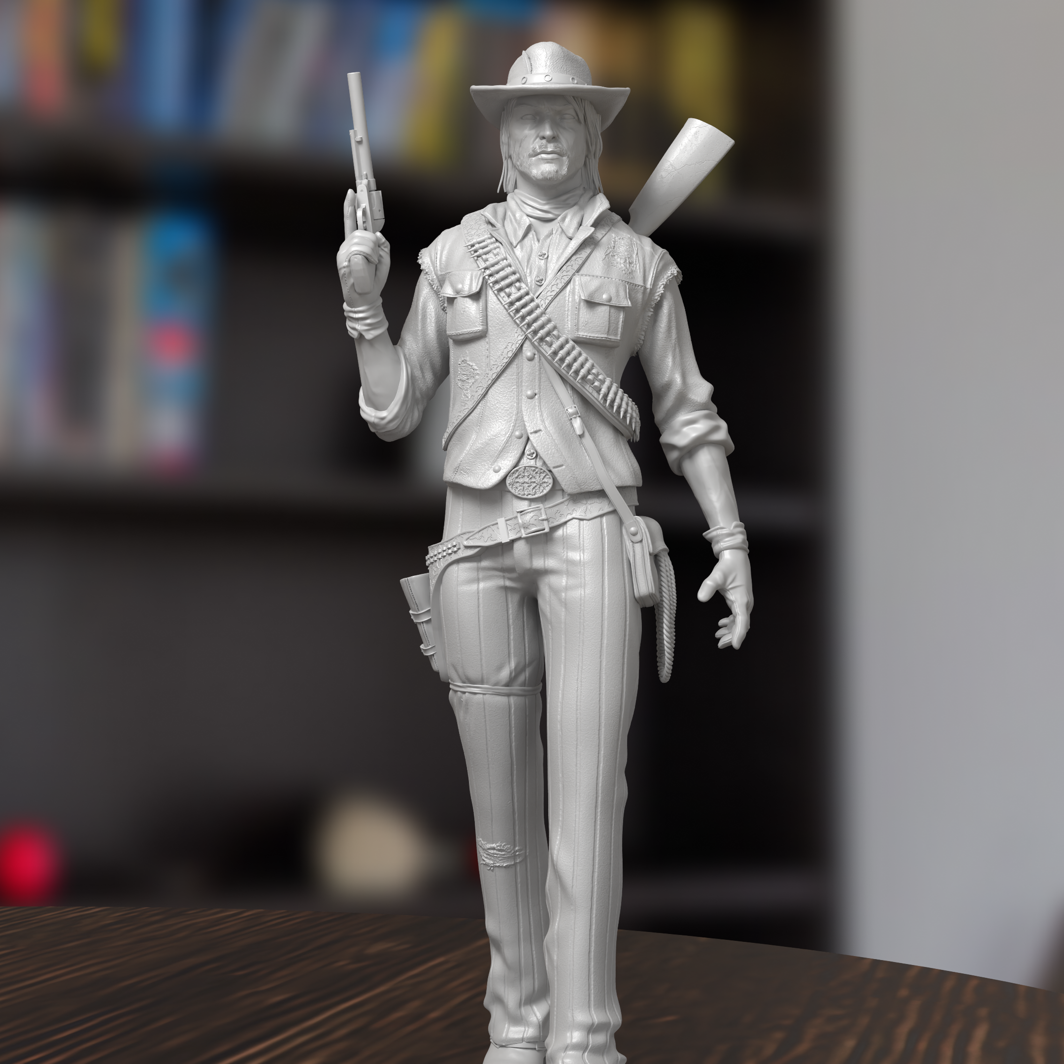 John Marston Red Dead Redemption Figure 3D Printed Resin Model Kit