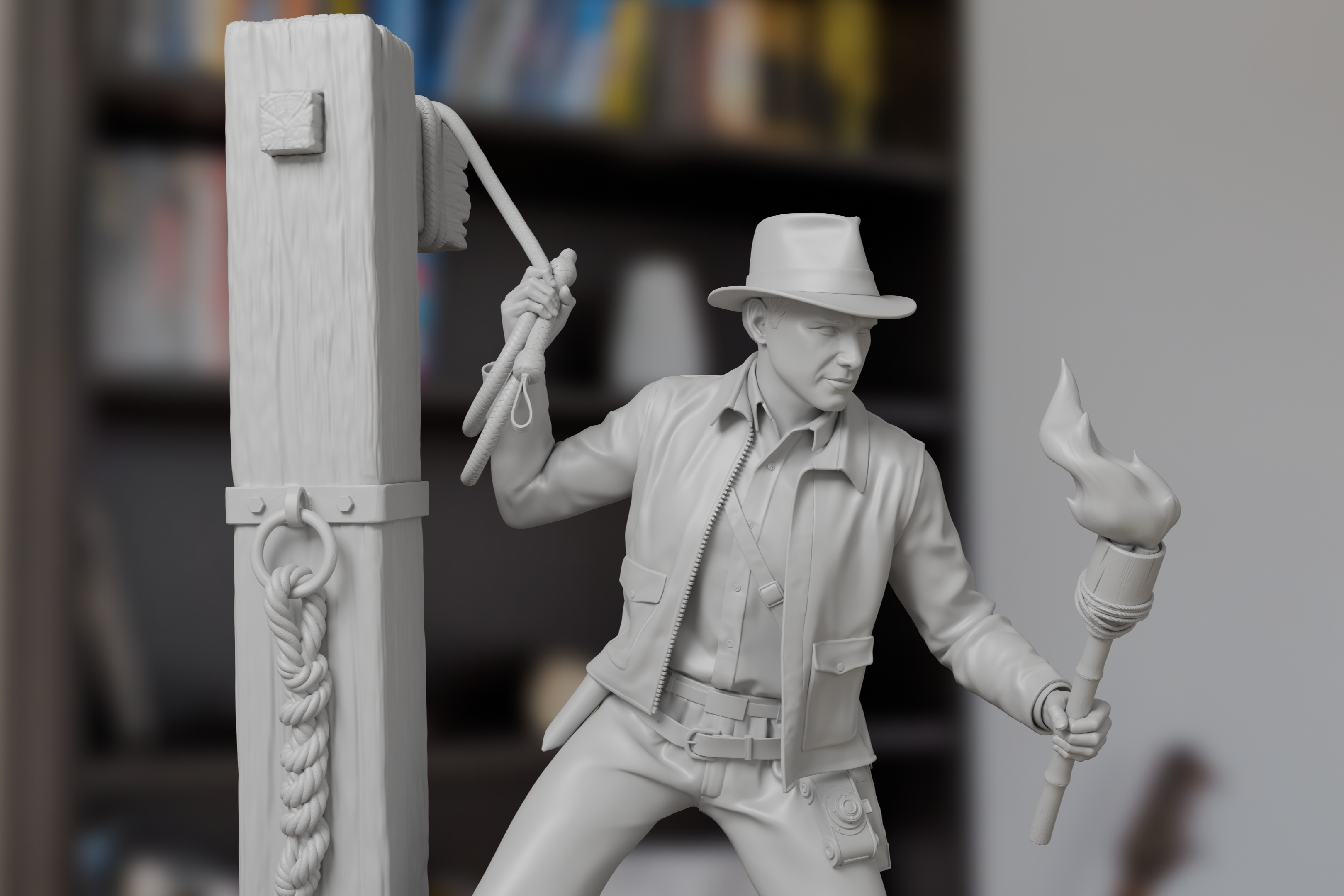 Indiana Jones The Legendary Explorer Figure 3D Printed Resin Model Kit