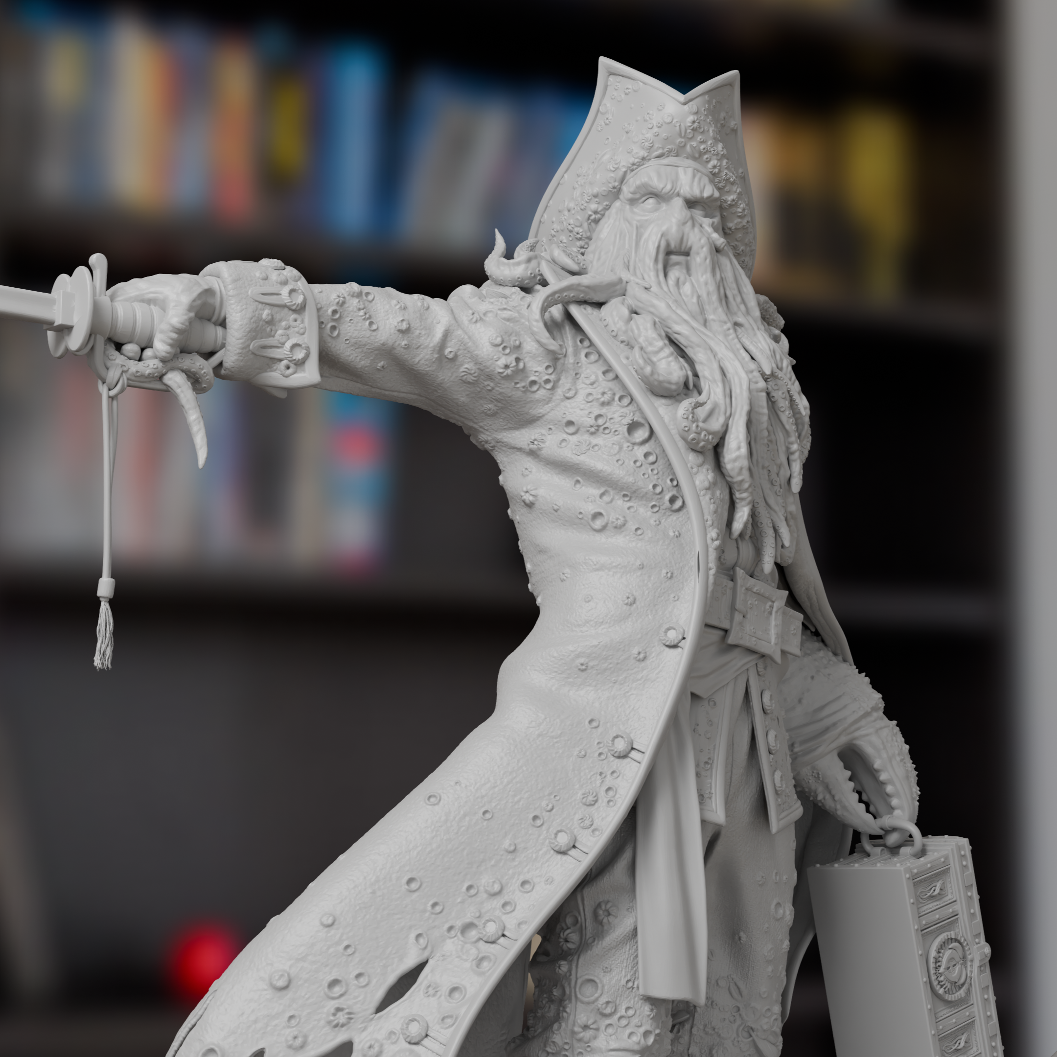Davy Jones Pirates Of The Caribbean Figure 3D Printed Resin Model Kit