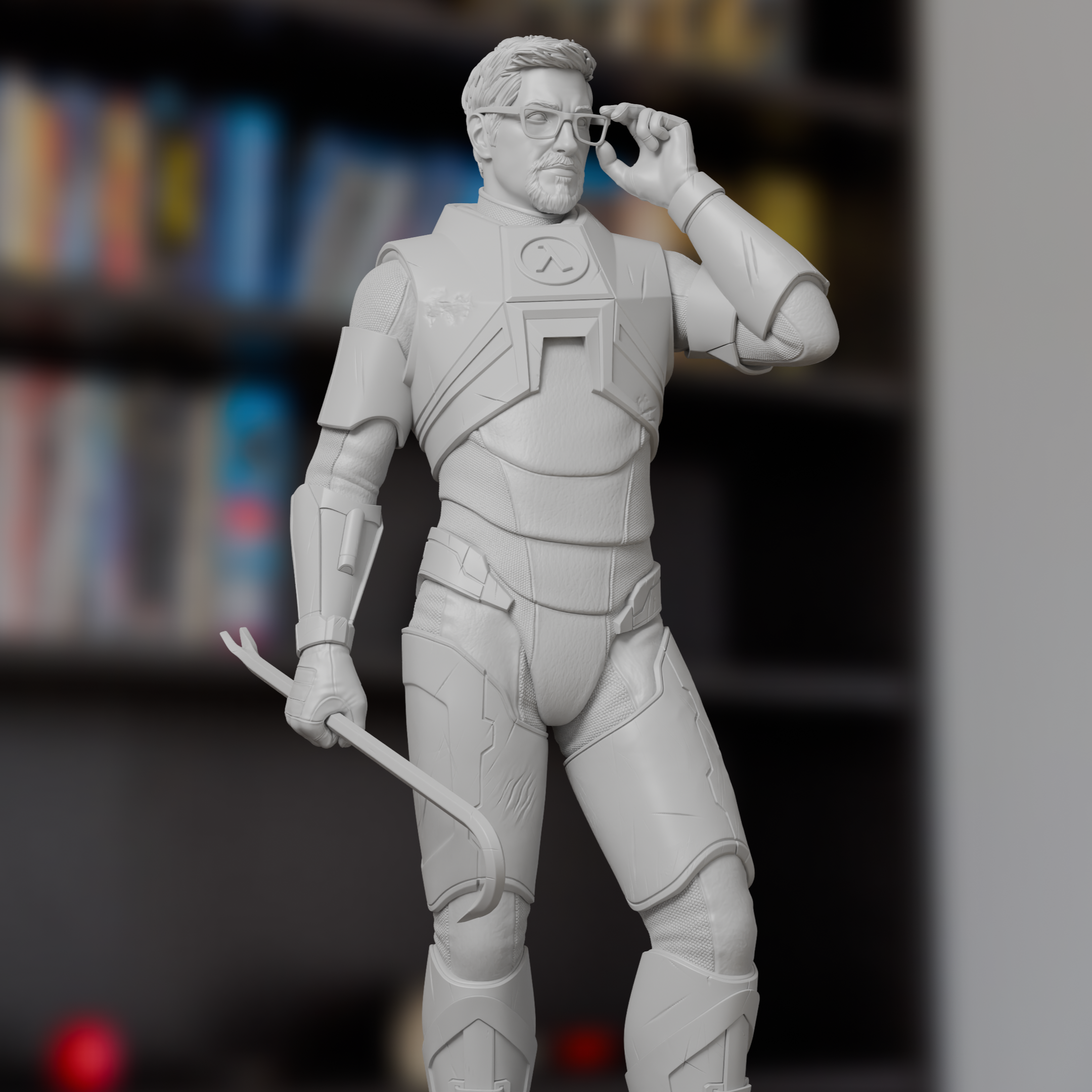 Gordon Freeman Half-Life Figure 3D Printed Resin Model Kit