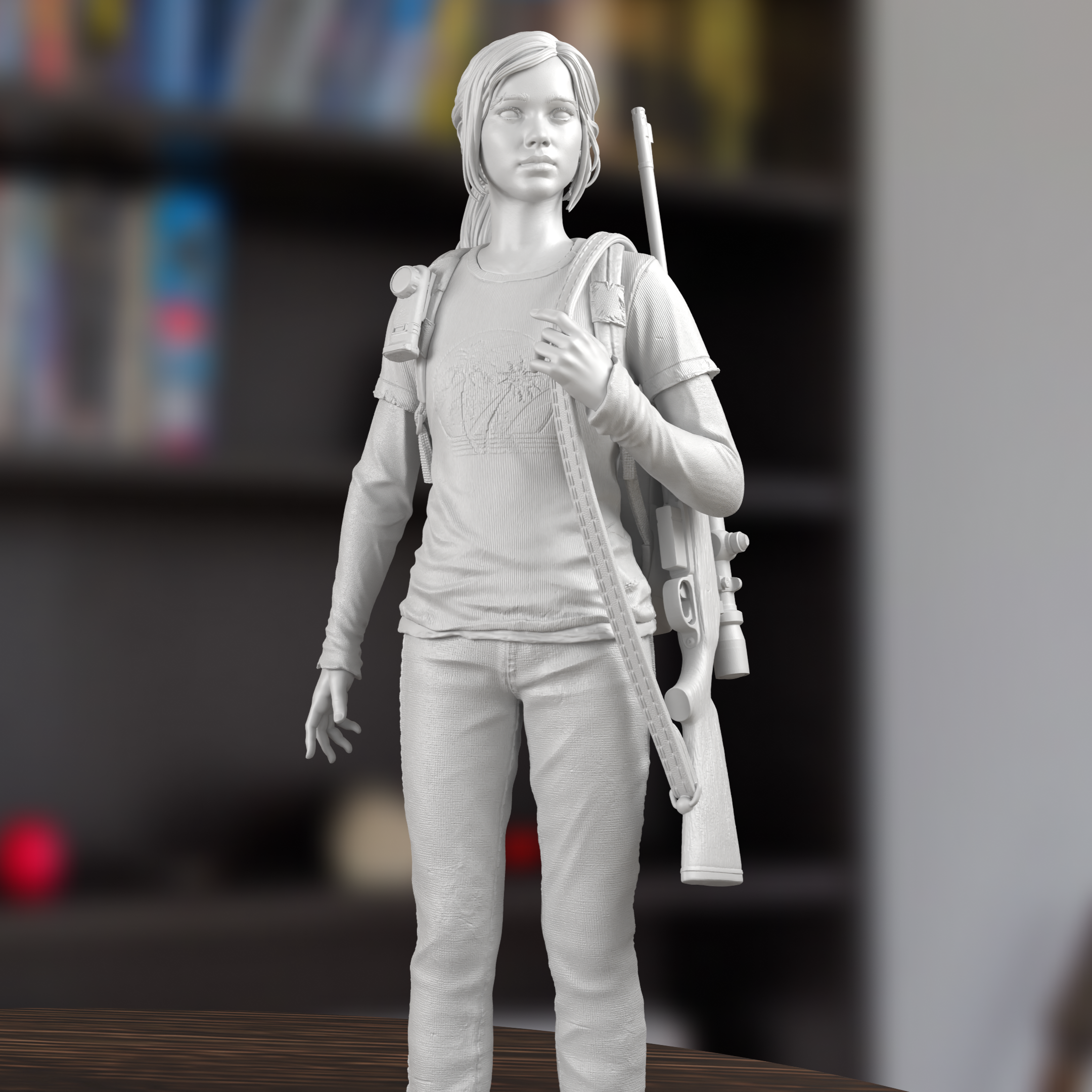 Ellie Williams The Last Of Us Figure 3D Printed Resin Model Kit