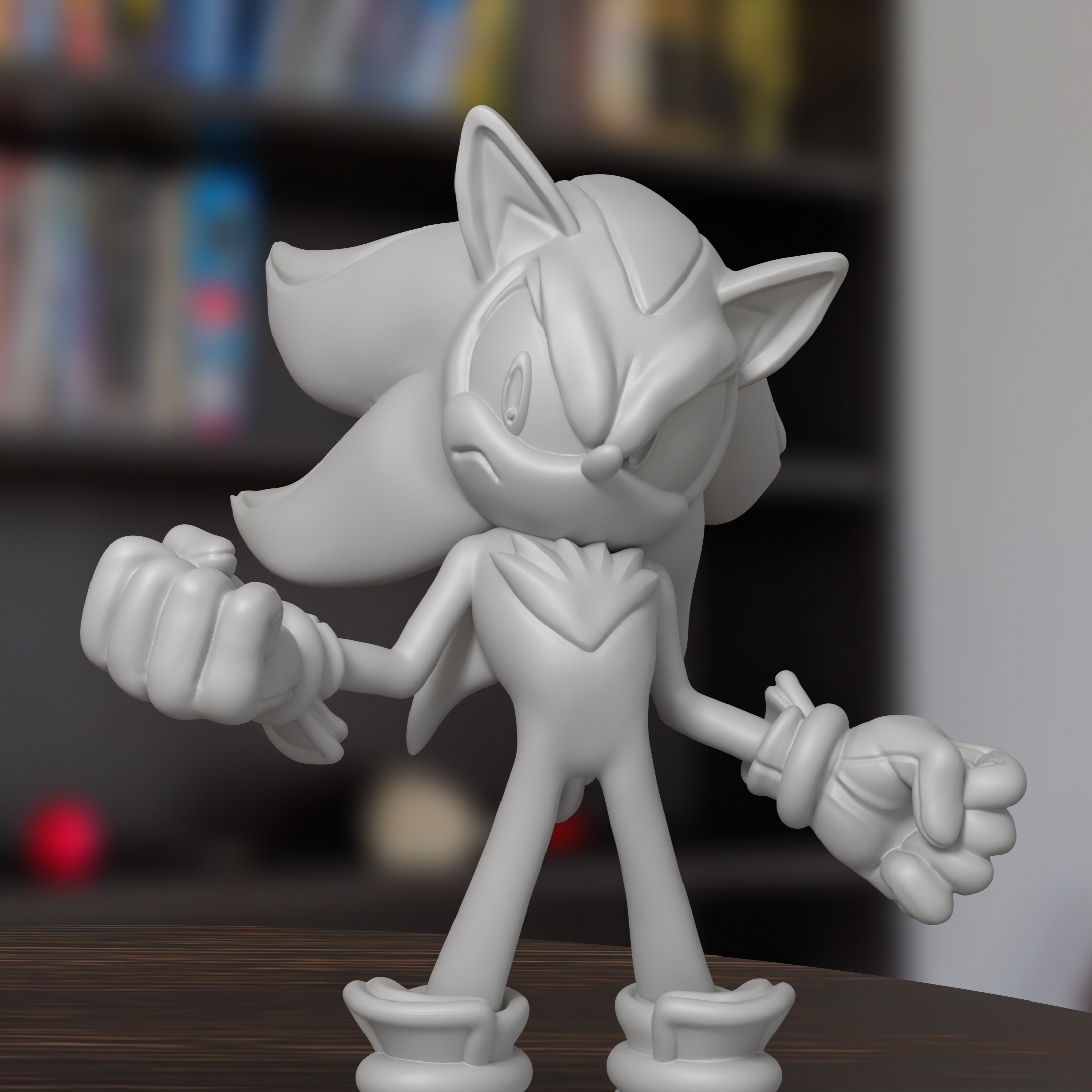 Shadow the Hedgehog Sonic Adventure Figure 3D Printed Resin Model Kit