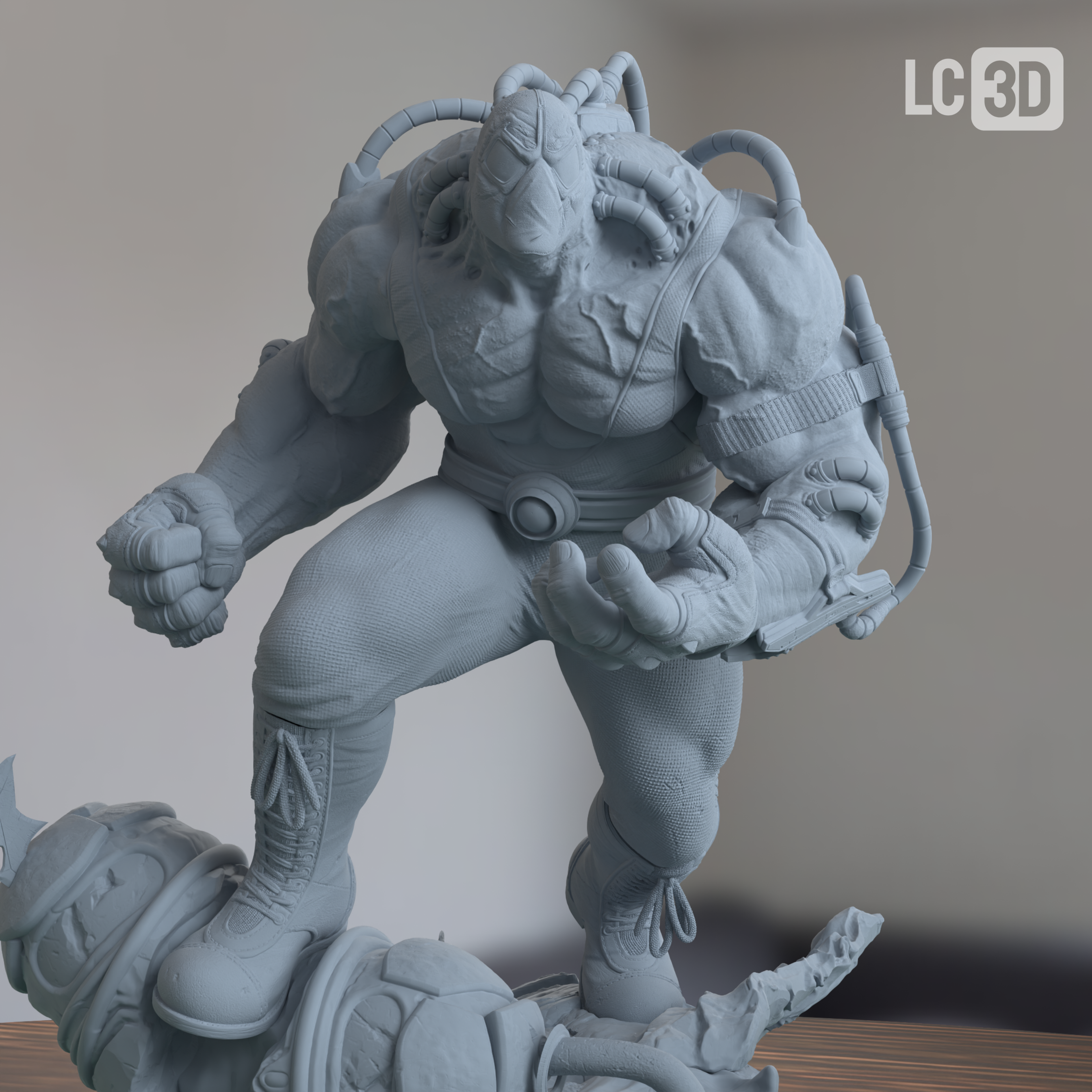 Bane DC Figure 3D Printed Resin Model Kit