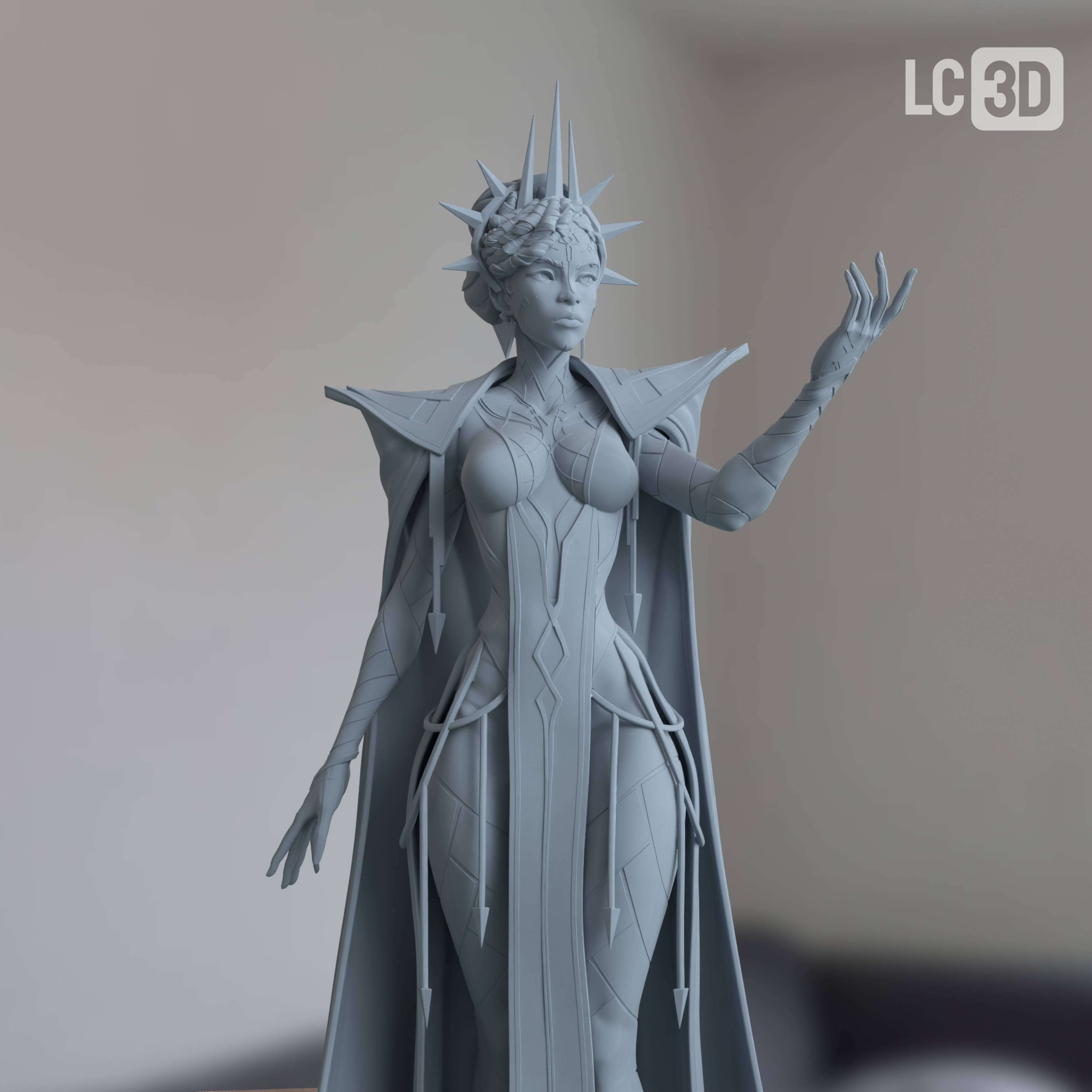 Mel Medarda Arcane Figure 3D Printed Resin Model Kit