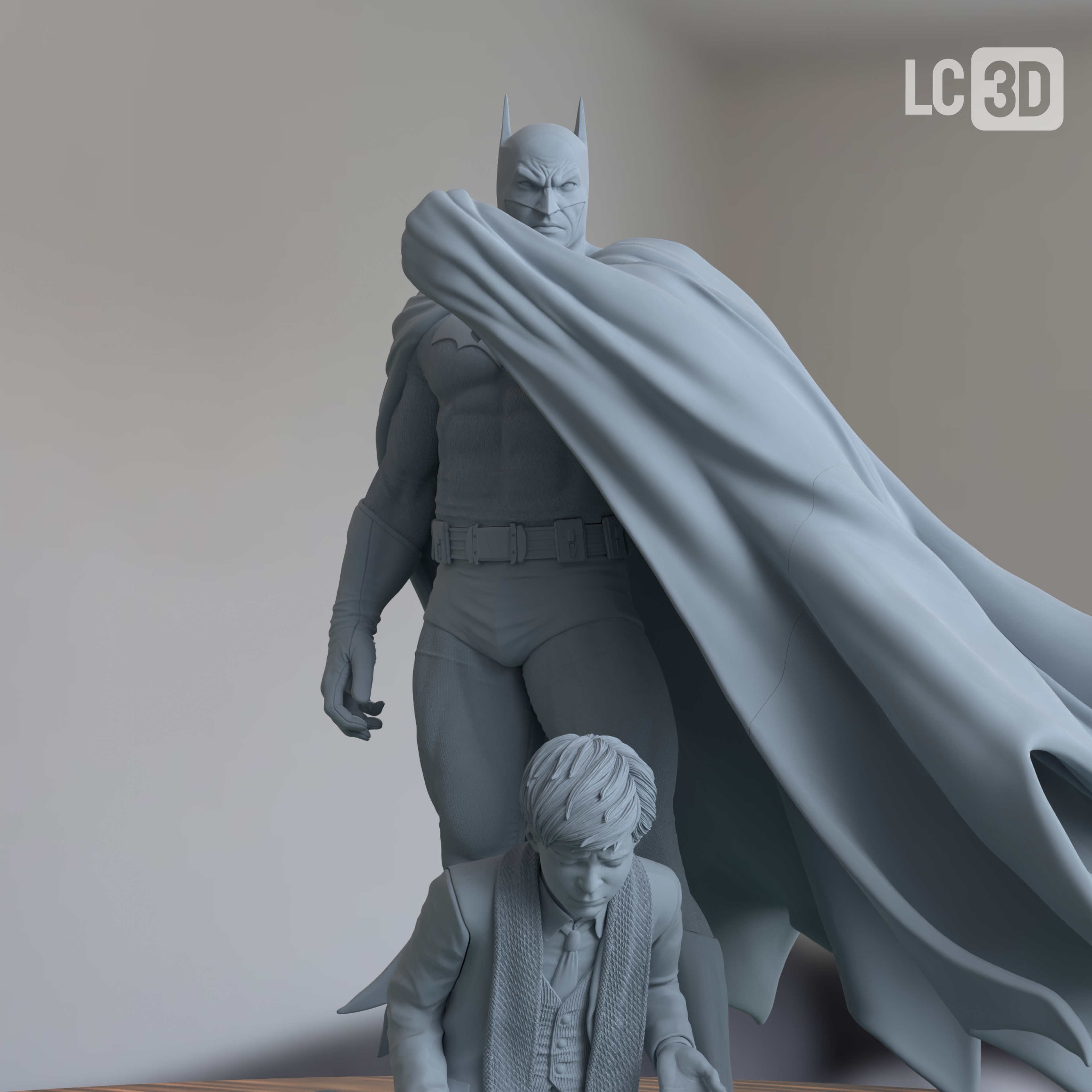 Batman The Dark Knight Figure 3D Printed Resin Model Kit