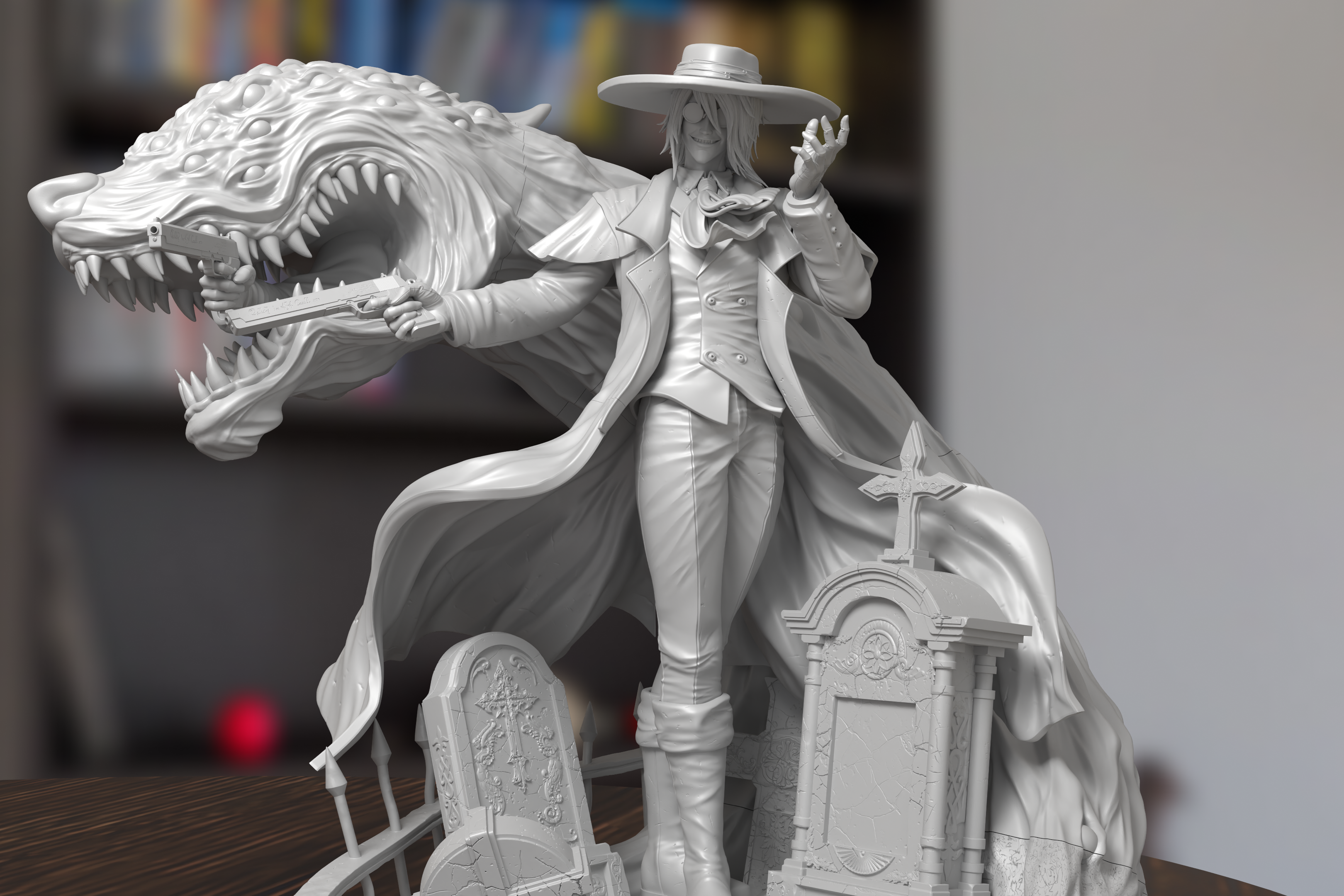 Alucard Helsing Figure 3D Printed Resin Model Kit