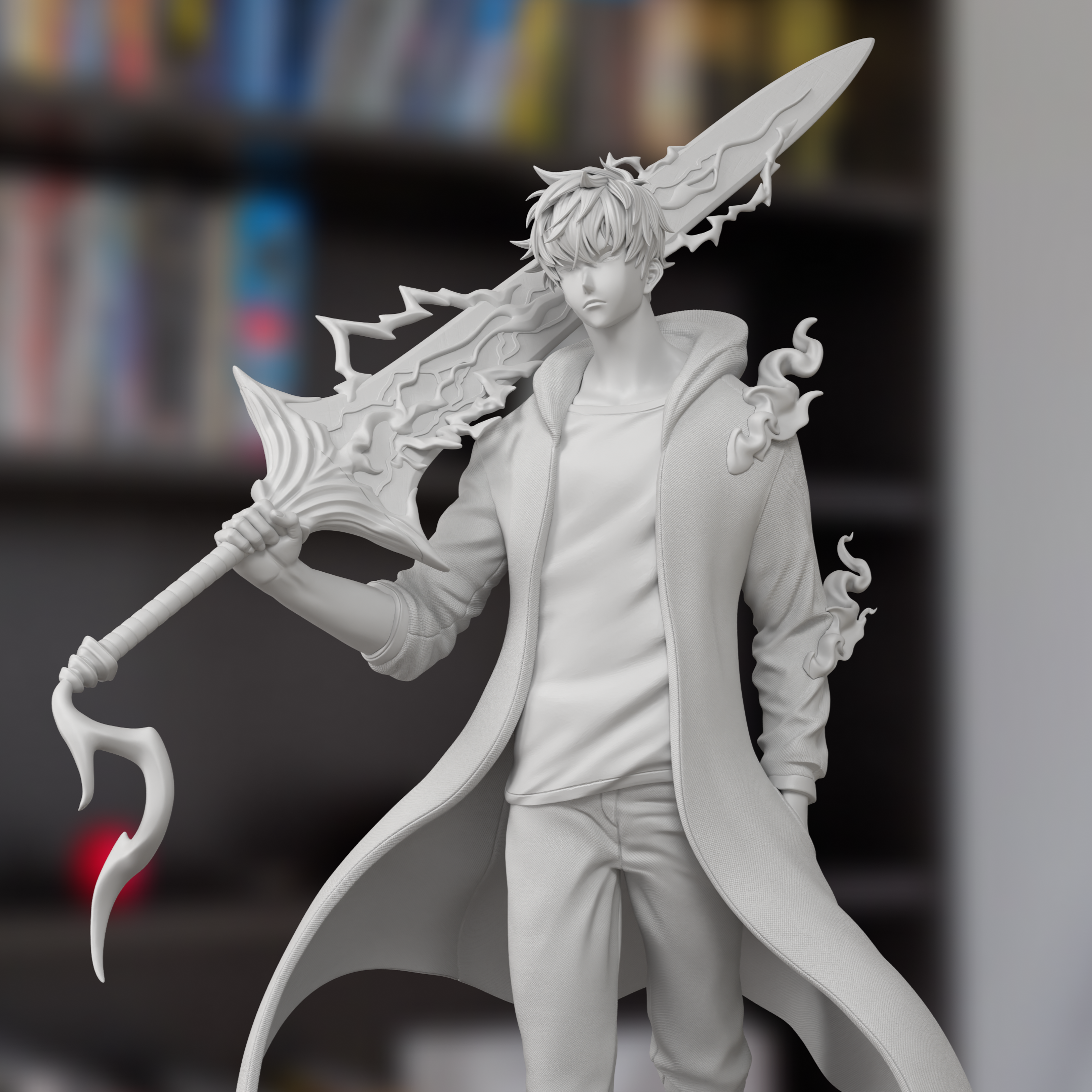 Sung Jinwoo Solo Leveling Figure 3D Printed Resin Model Kit