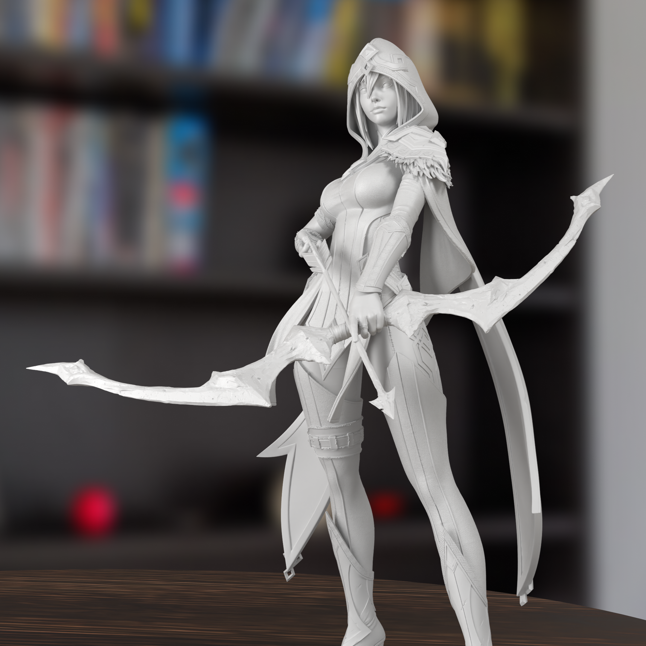 Ashe League Of Legends Figure 3D Printed Resin Model Kit