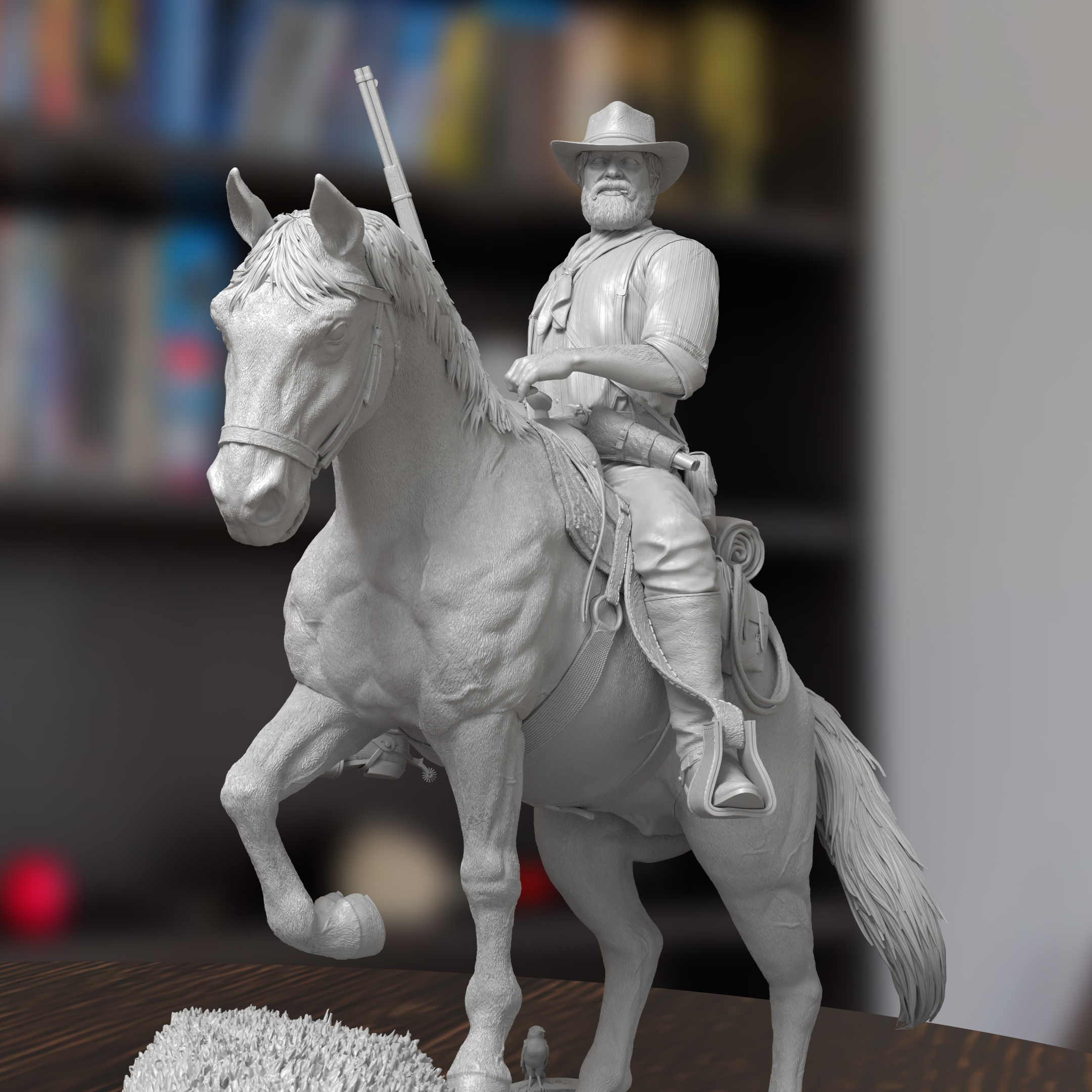 Arthur Morgan Horse Riding Red Dead Redemption 2 Figure 3D Printed Resin Model Kit