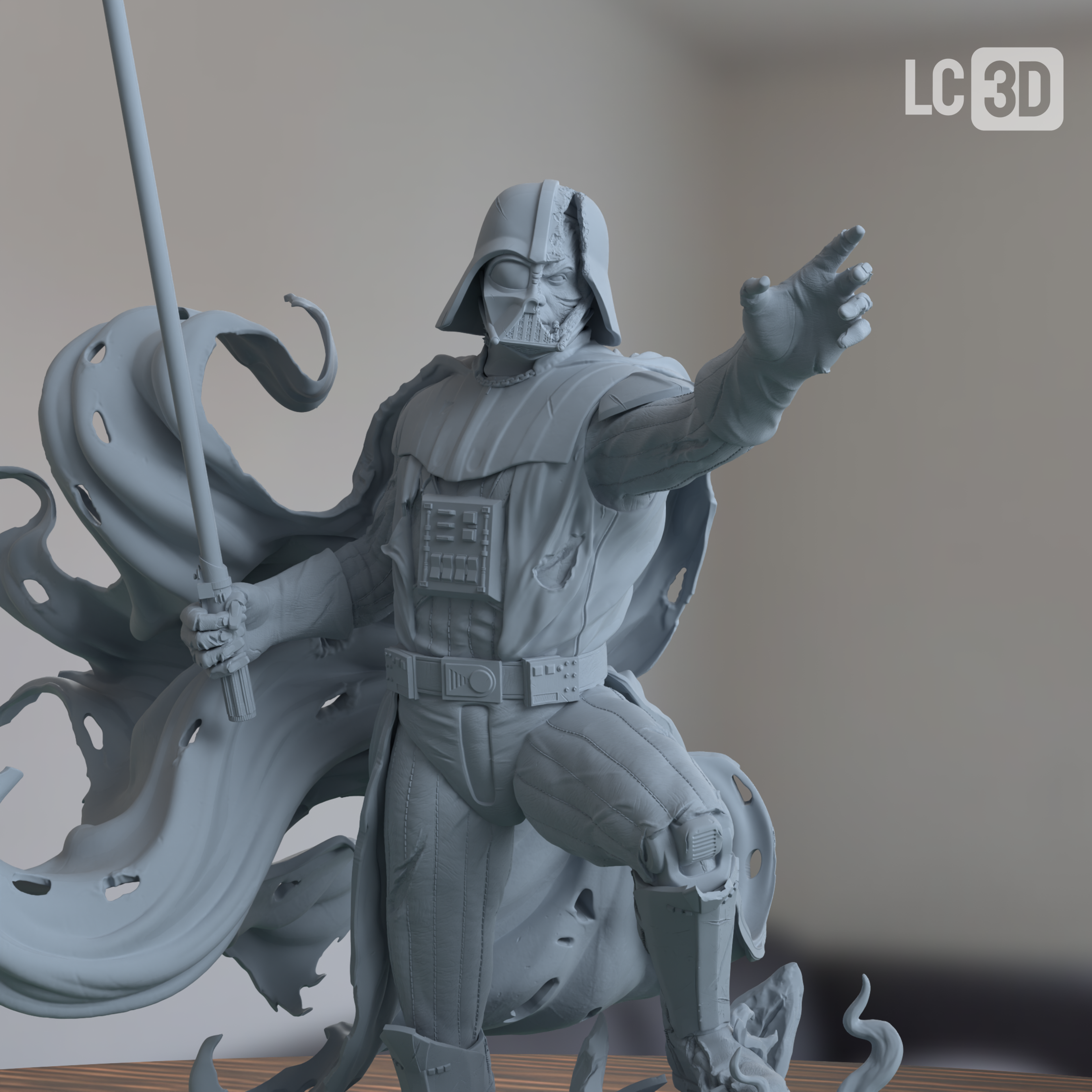 Darth Vader Star Wars Figure 3D Printed Resin Model Kit
