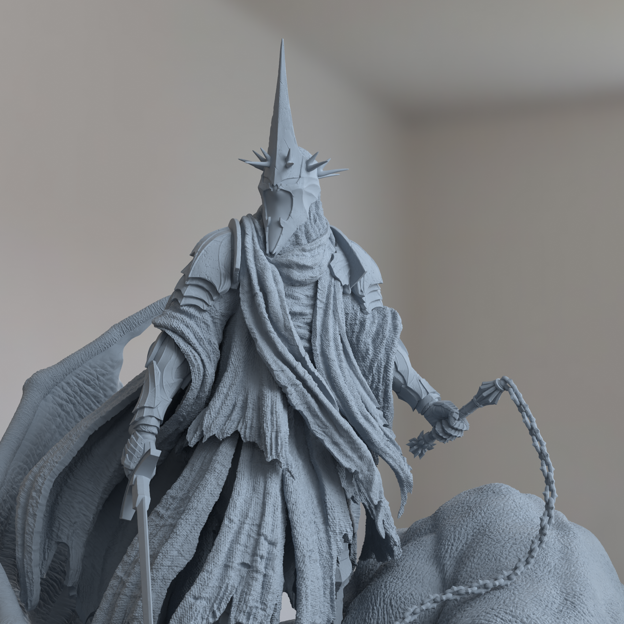 Witch King of Angmar Lord of The Rings Figure 3D Printed Resin Model Kit