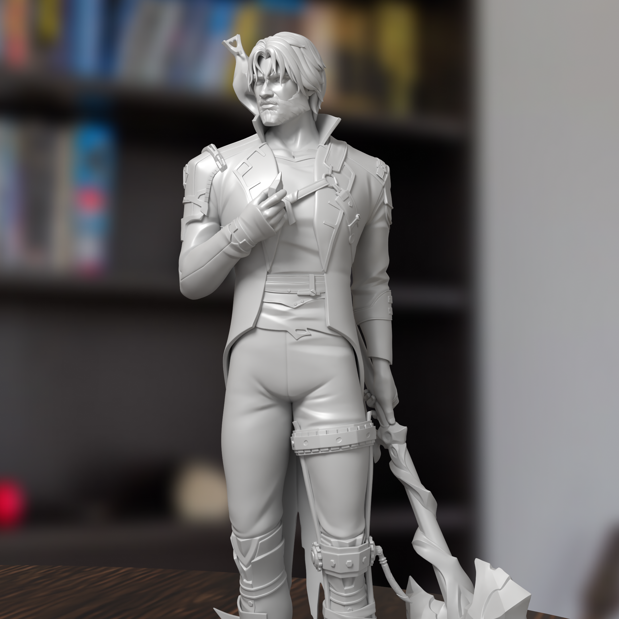 Jayce Arcane Figure 3D Printed Resin Model Kit