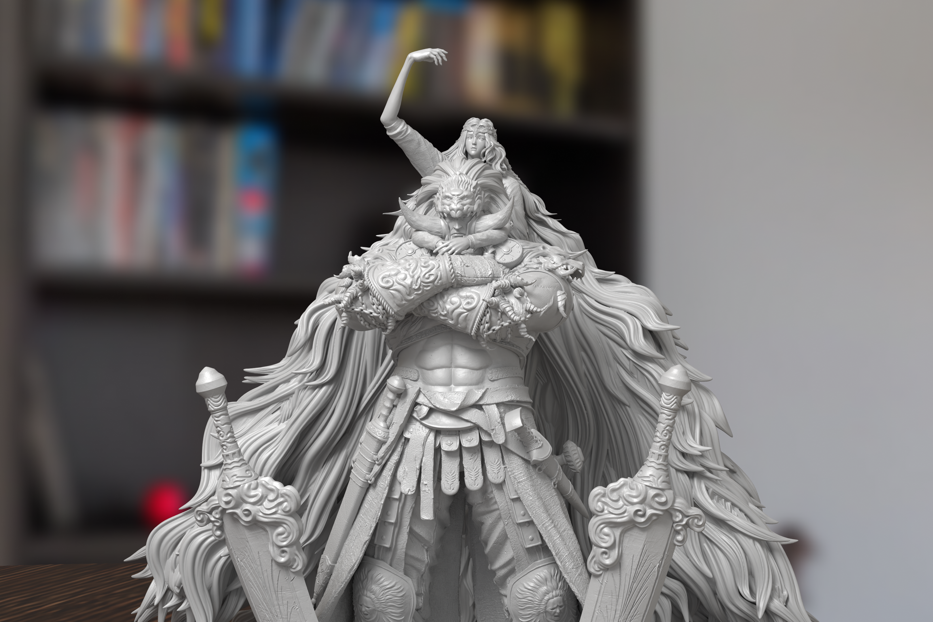 Scourge Radahn Elden Ring Figure 3D Printed Resin Model Kit
