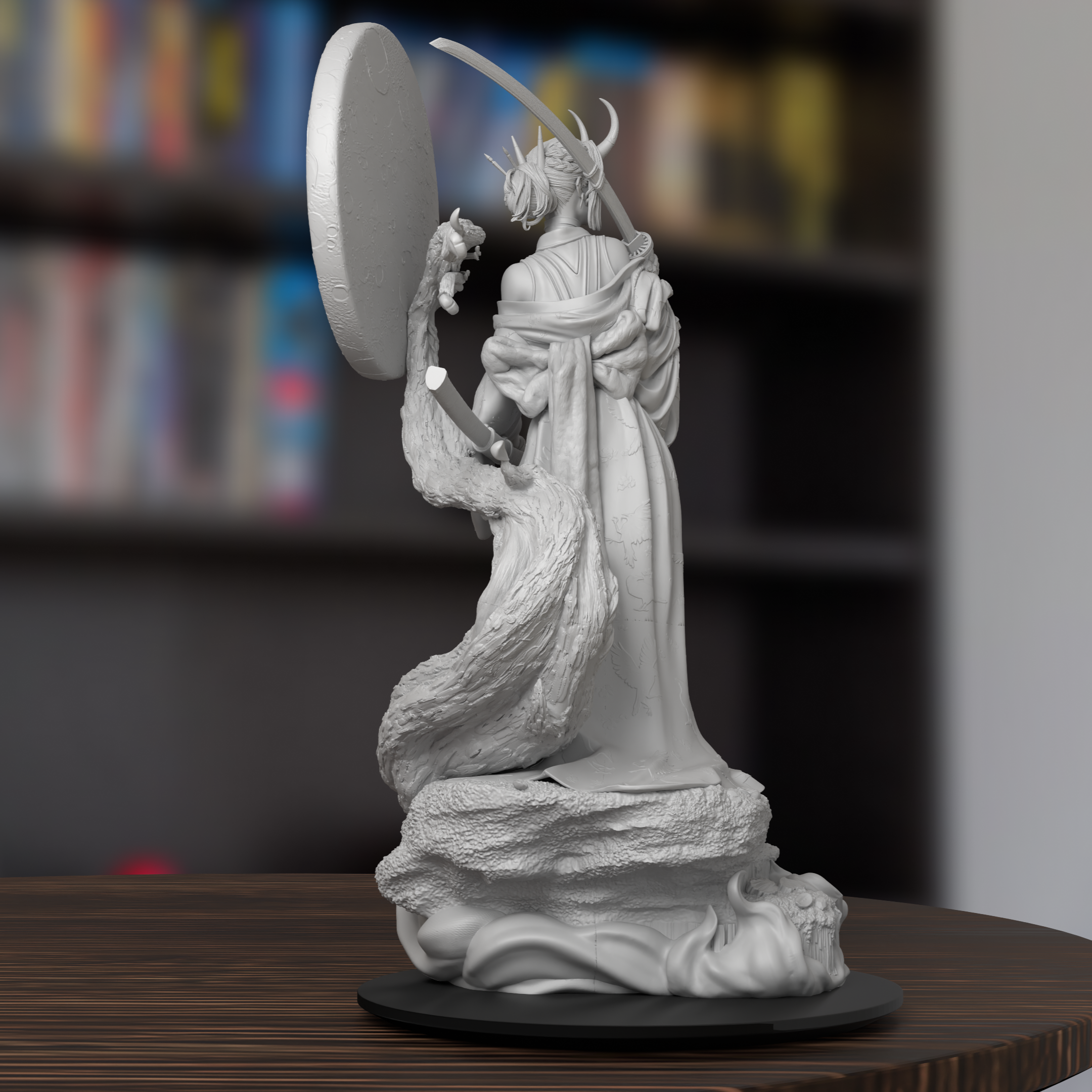 Oni Demon Japanese Mythology Figure 3D Printed Resin Model Kit