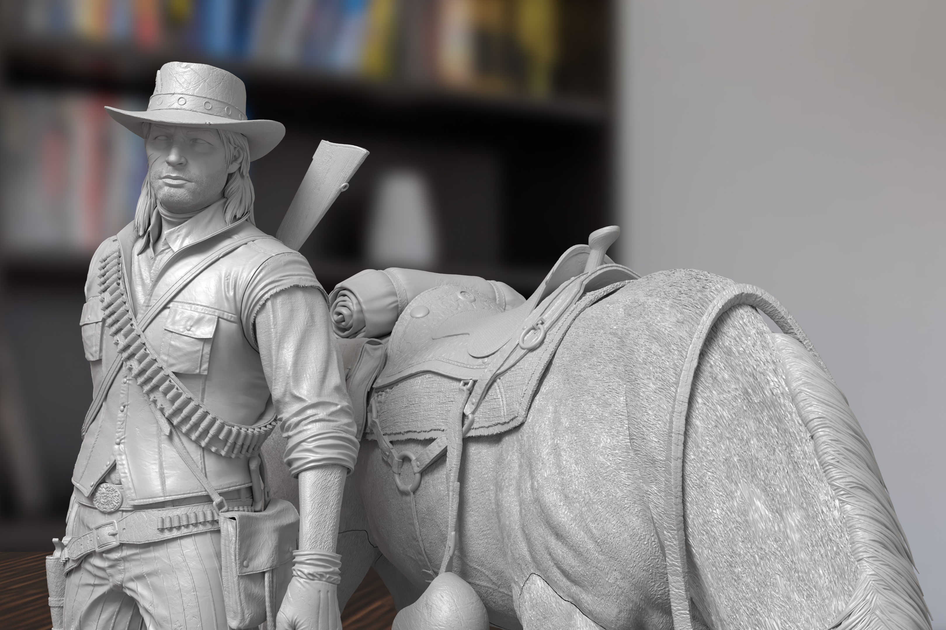John Marston Red Dead Redemption 2 Figure 3D Printed Resin Model Kit