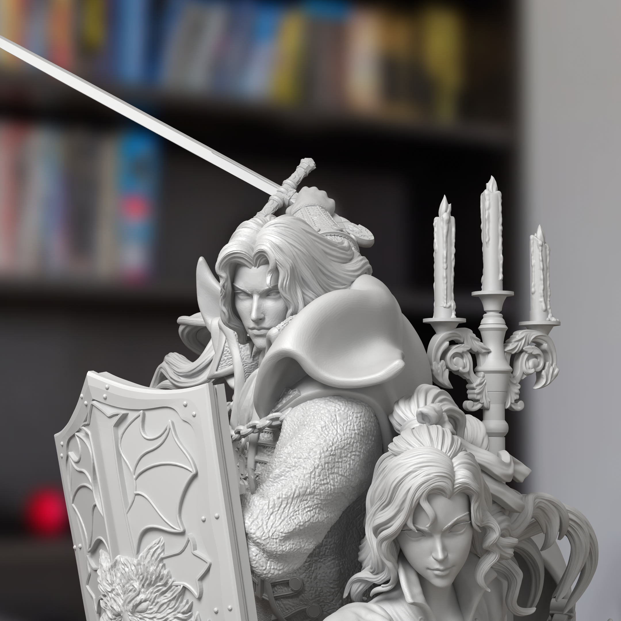 Alucard & Maria Castlevania Figure 3D Printed Resin Model Kit