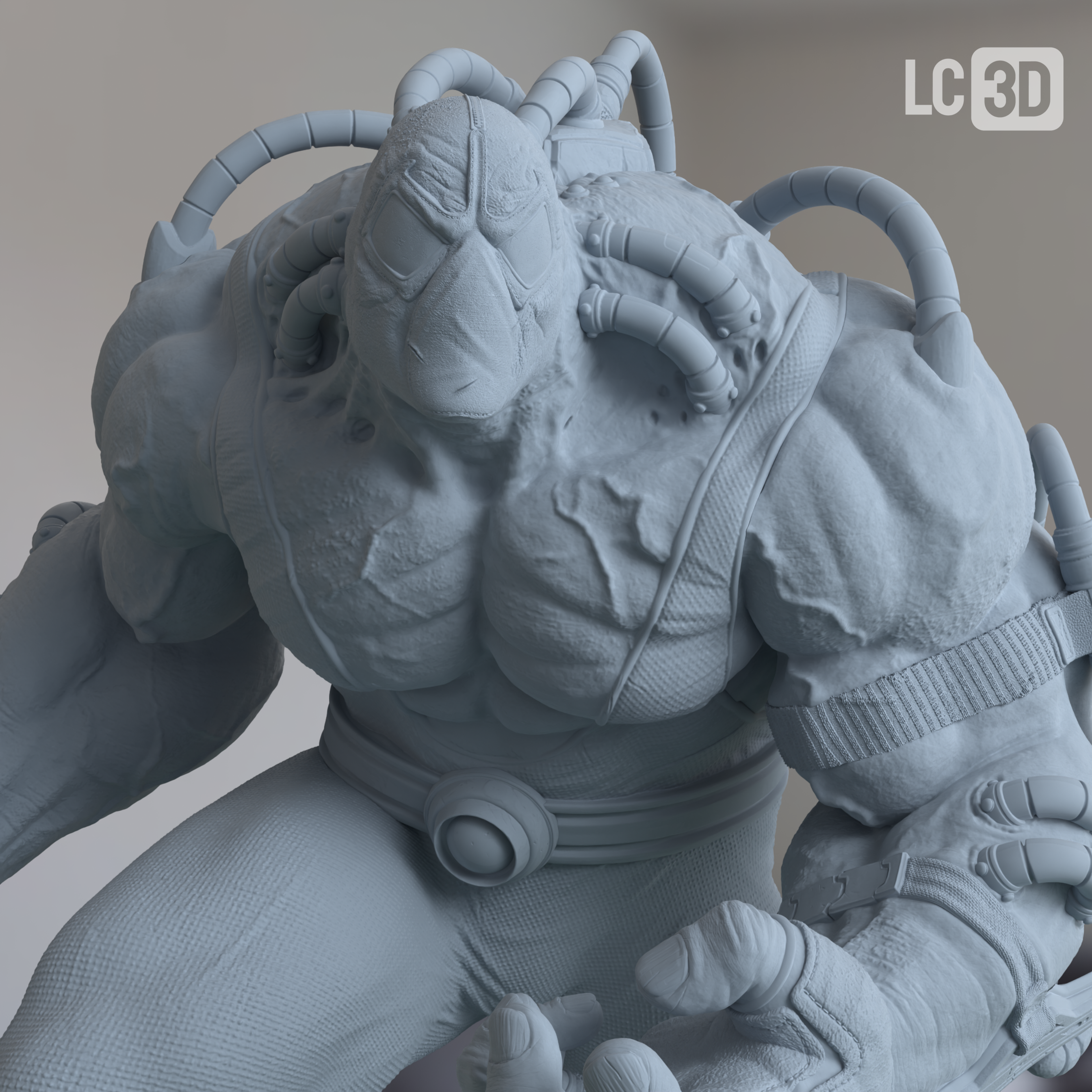 Bane DC Figure 3D Printed Resin Model Kit